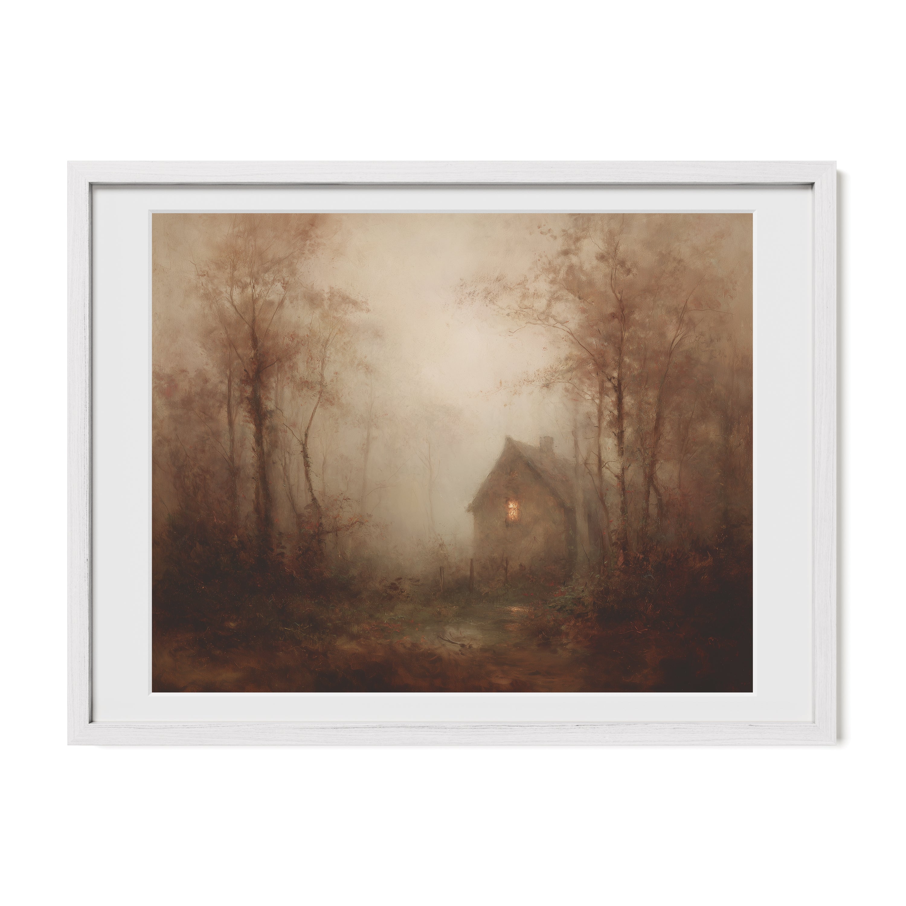 Light in the Foggy Pines