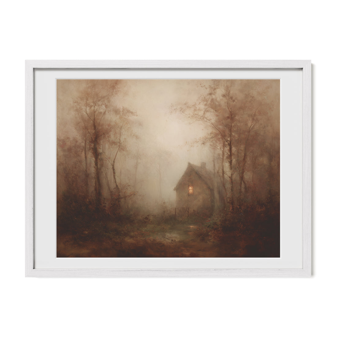 Light in the Foggy Pines