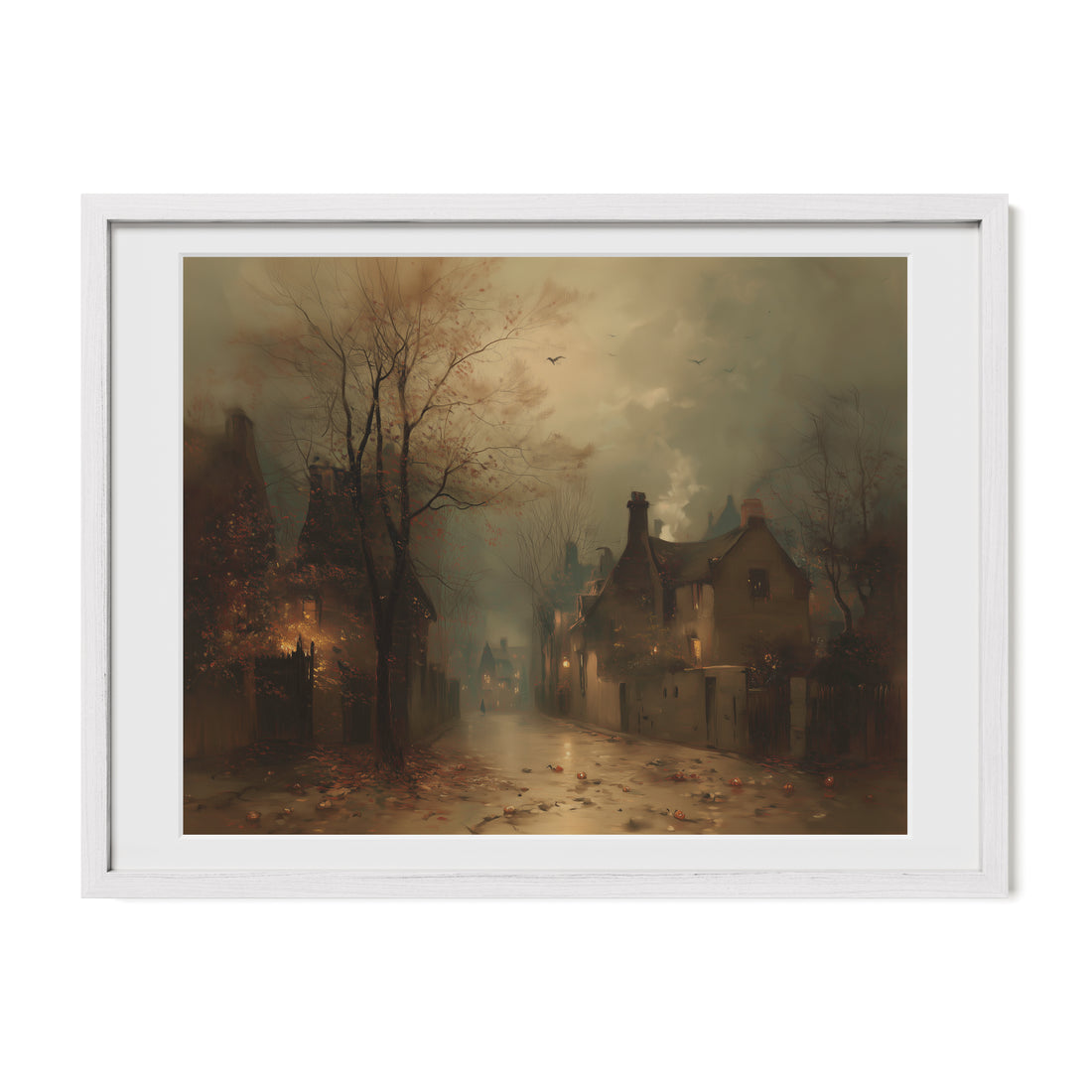 Fog Over Village Road