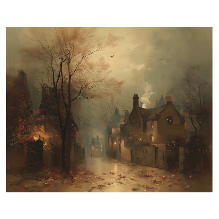 Fog Over Village Road