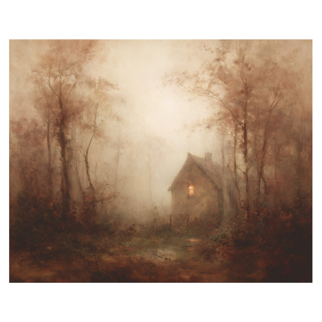 Light in the Foggy Pines