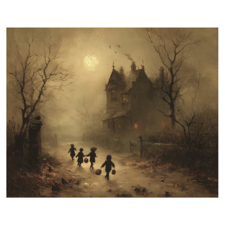 Children Walking Toward Manor