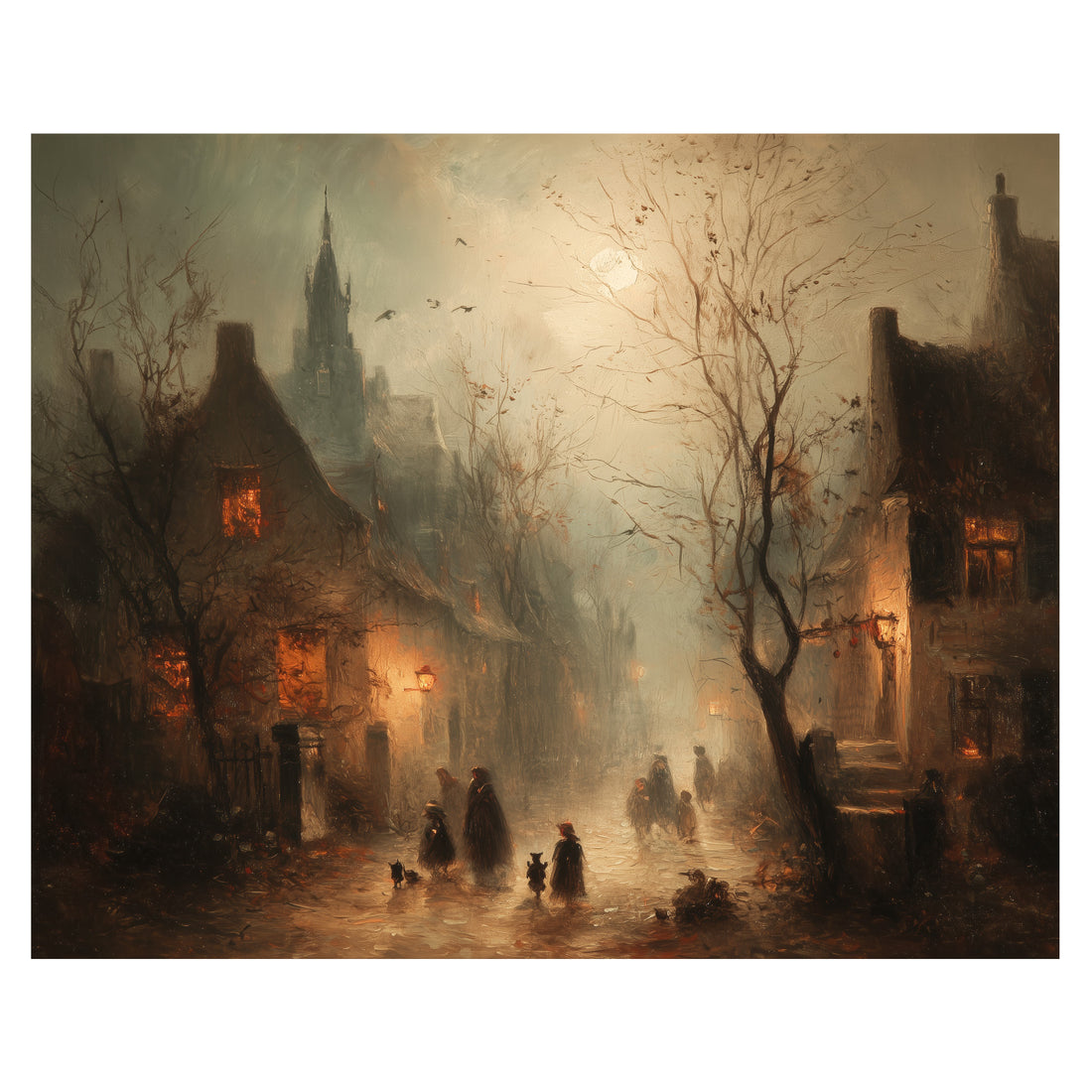 Street Lanterns at Dusk