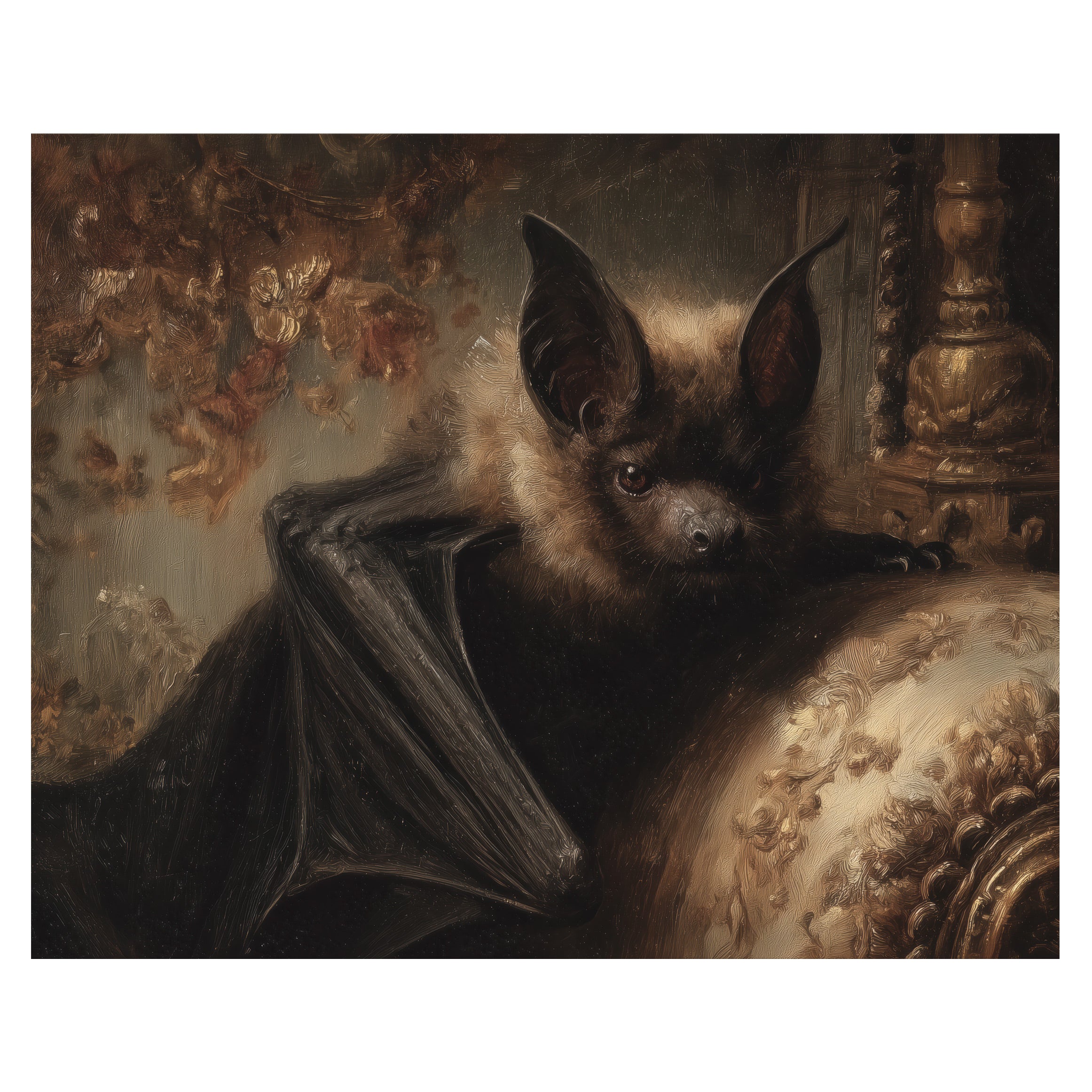 Bat Resting on Chair