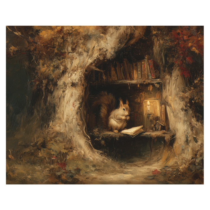 Squirrel in Hollow Tree