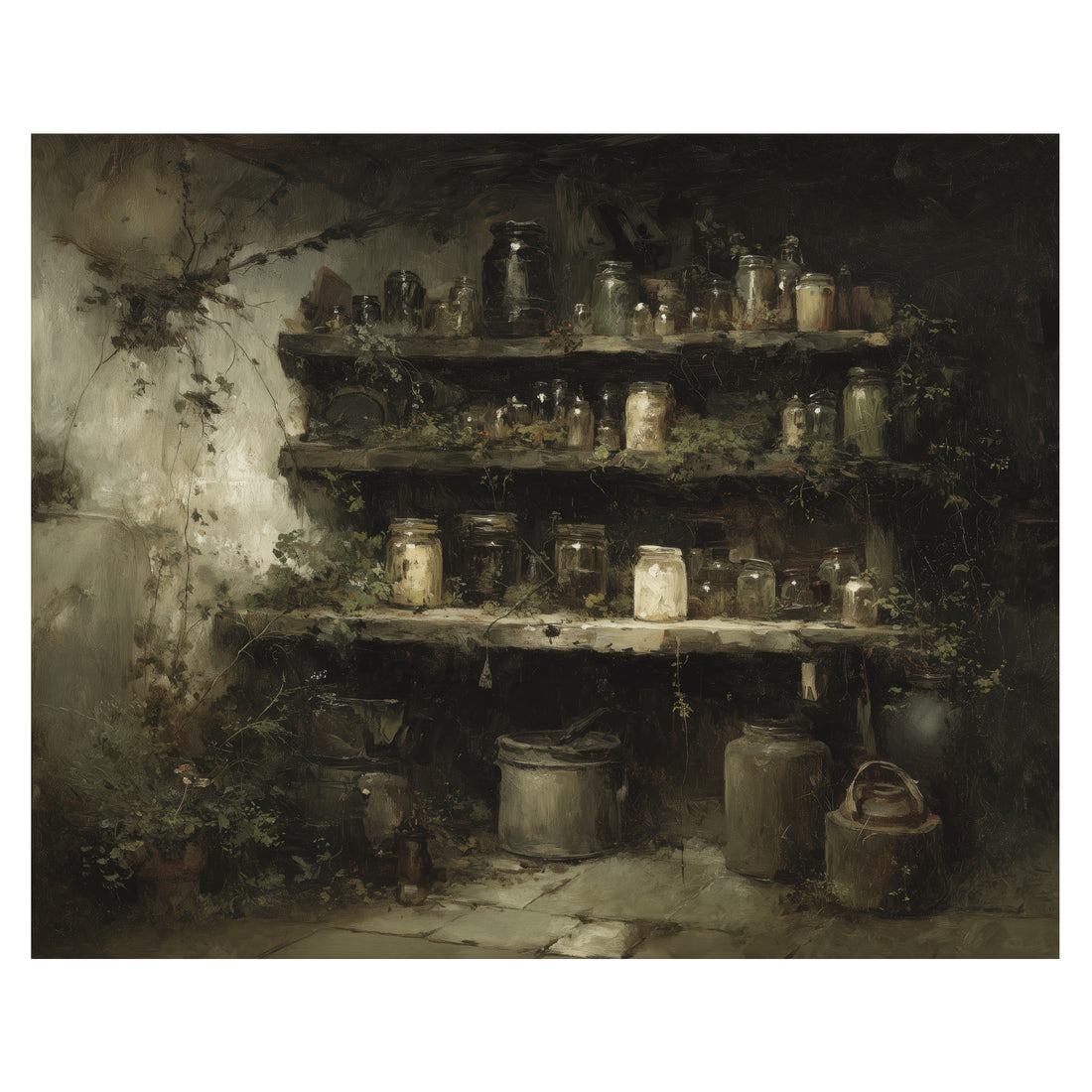 Old Apothecary Shelf