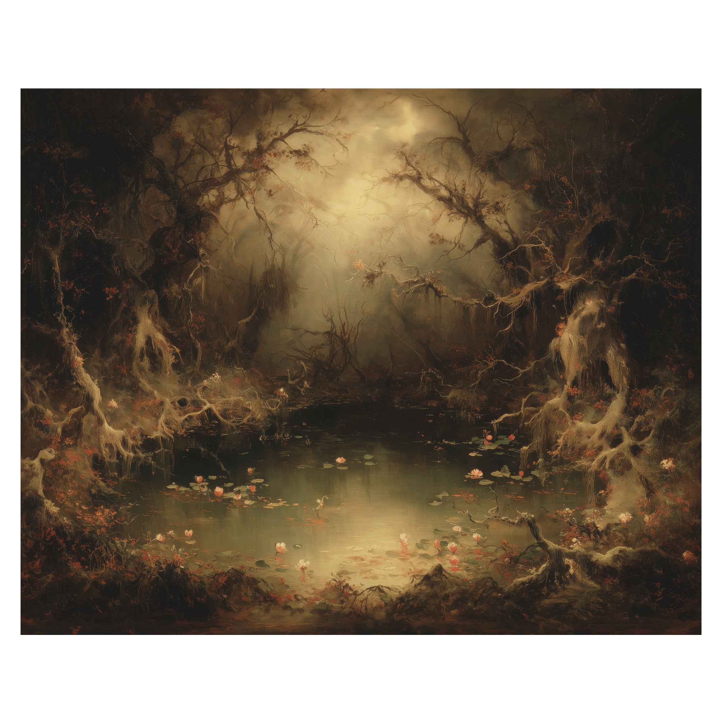 Forest Path in Autumn Gloom