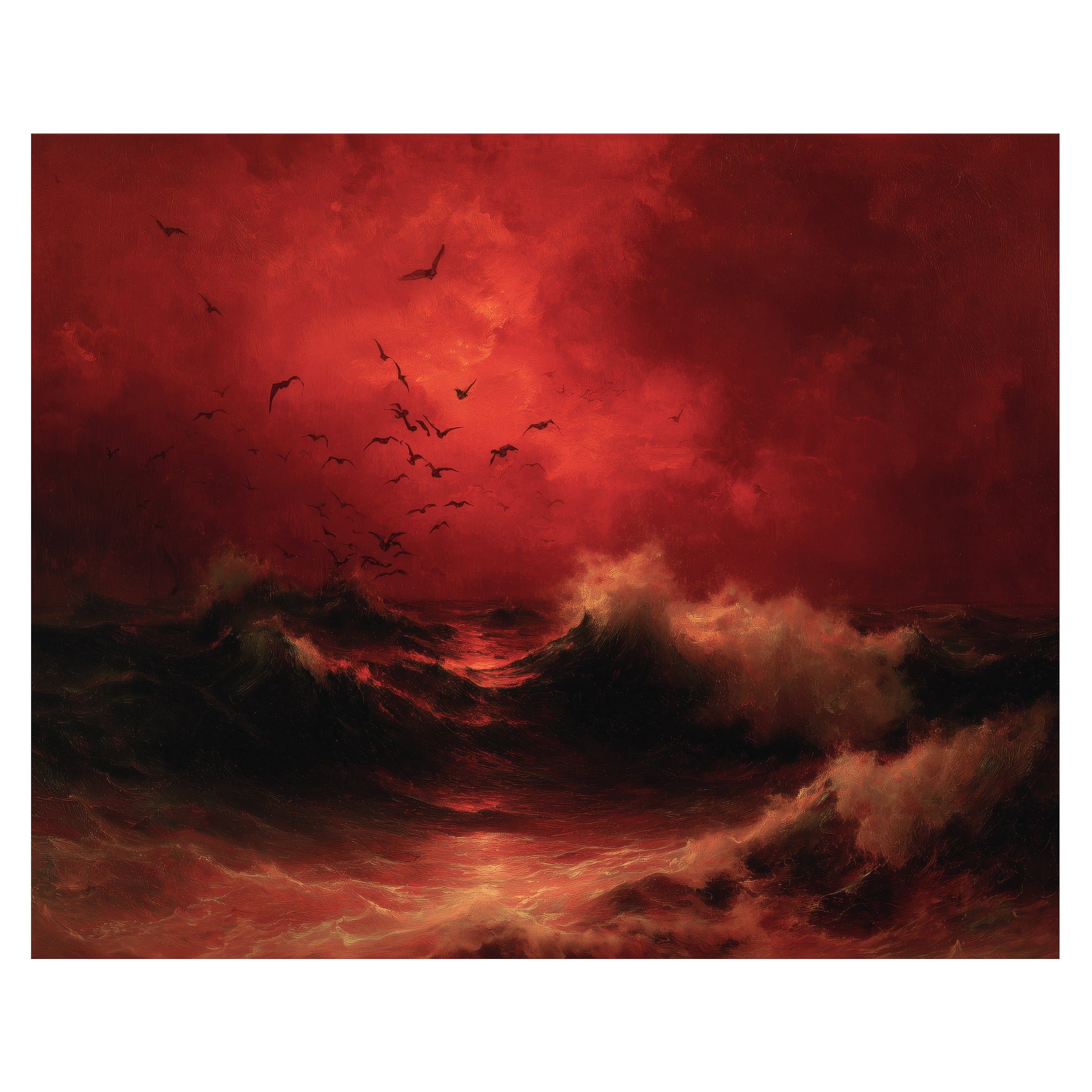 Blood Red Ocean Sky