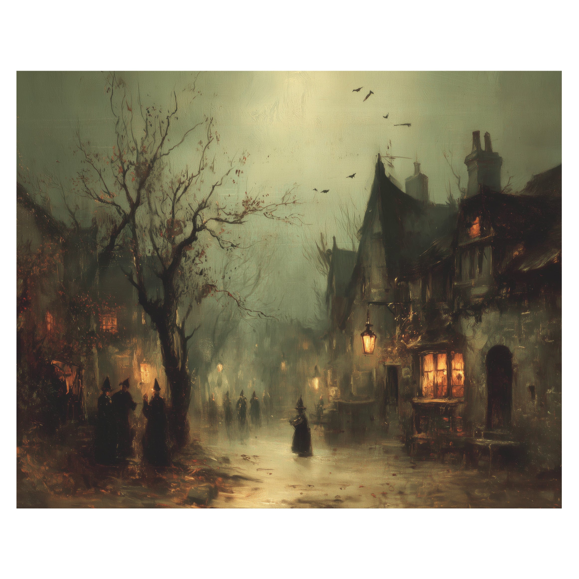 Haunted Street With Lights