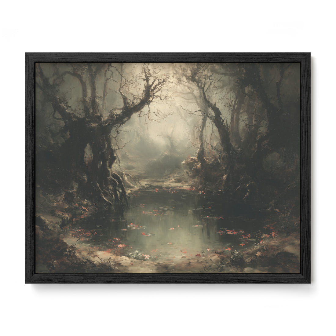 Swamp Under Gnarled Trees