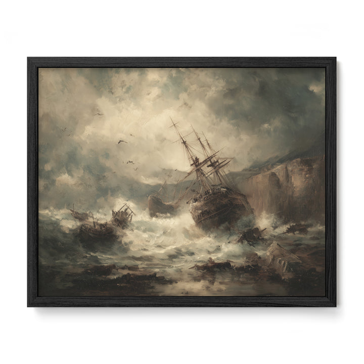 Shipwreck at Rocky Shore