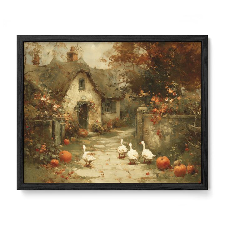 Cottage Path With Ducks