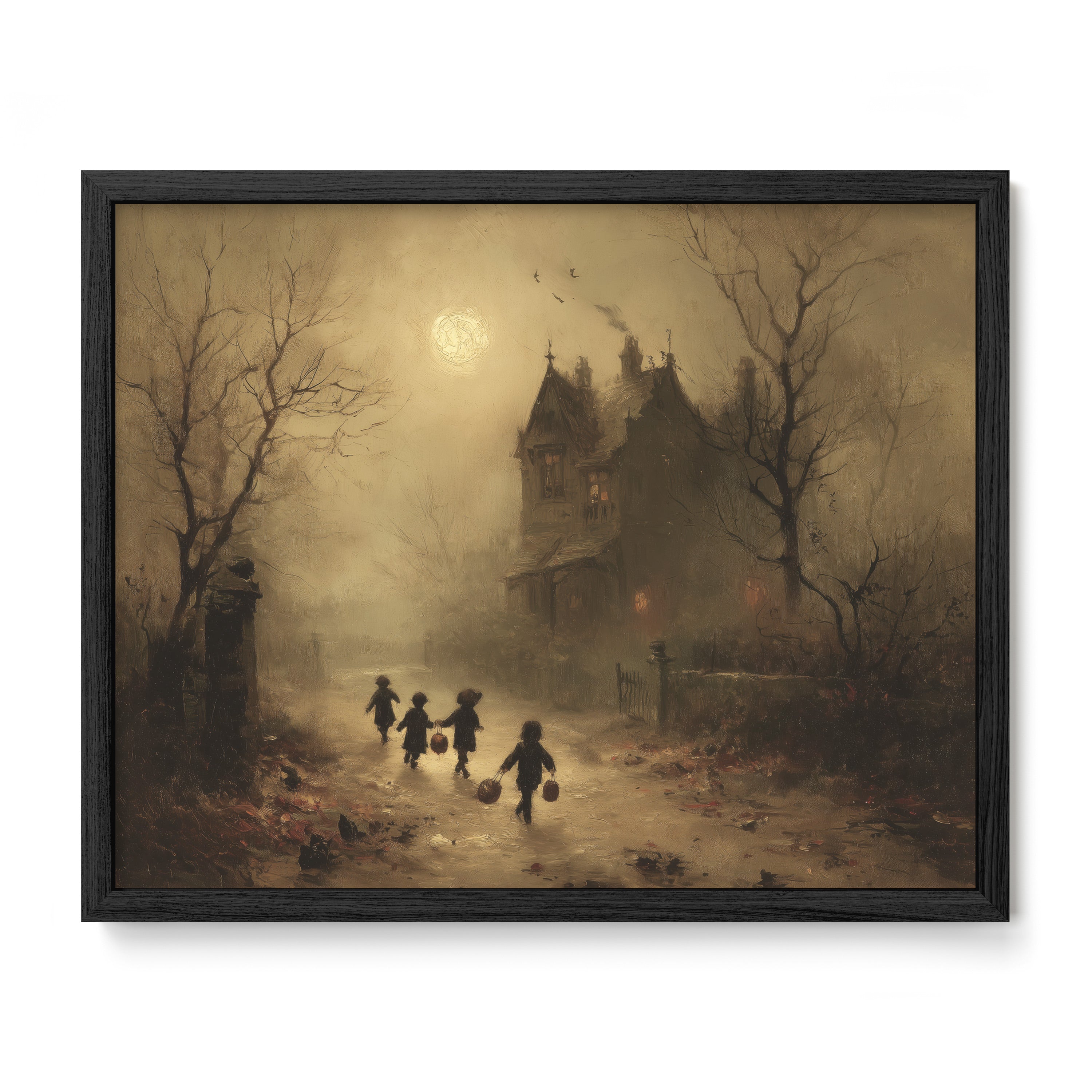 Children Walking Toward Manor