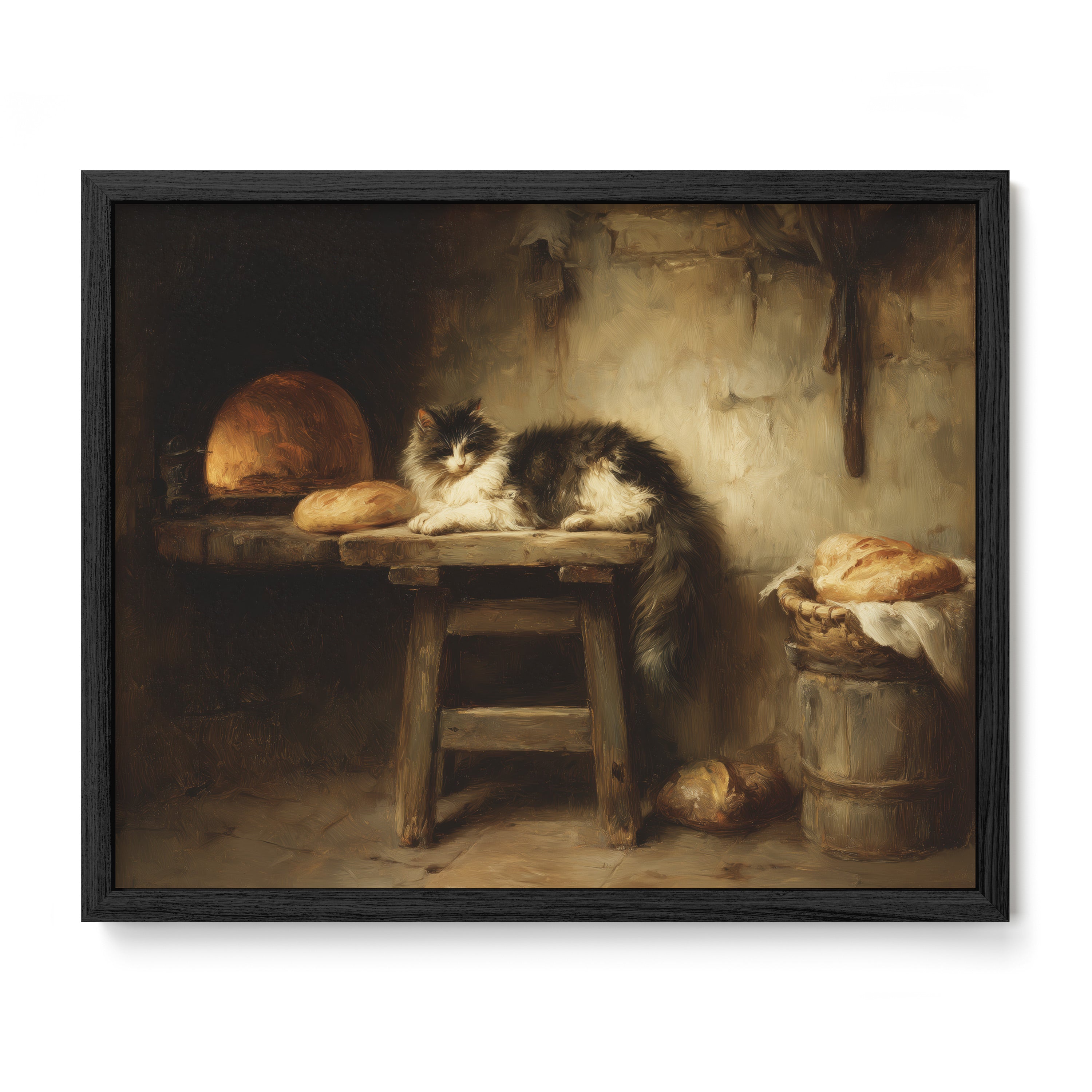 Cat And Bread Table