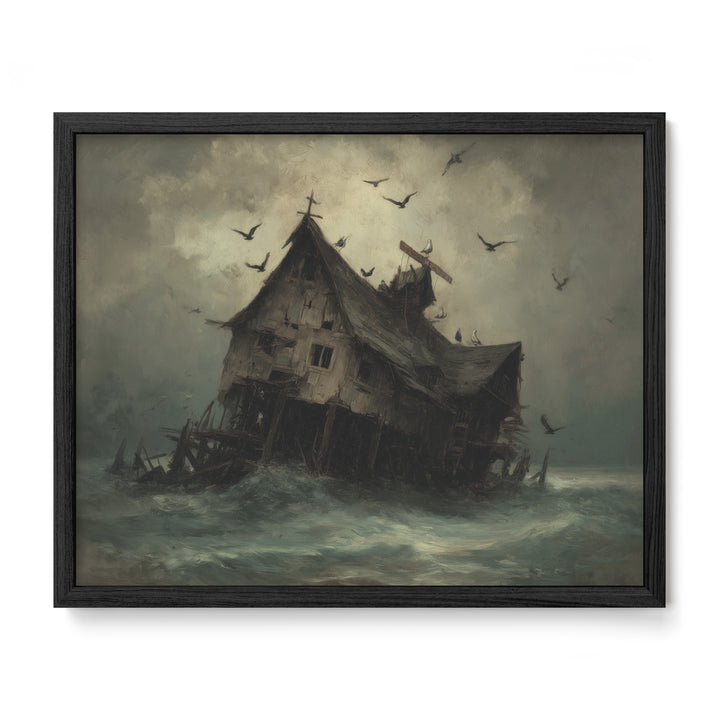 Shipwrecked House at Sea