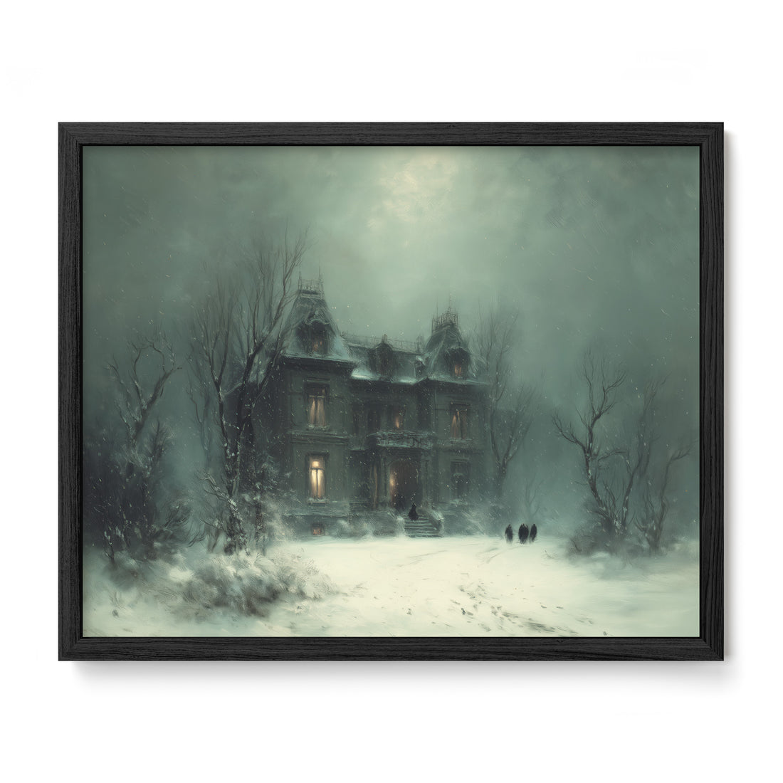 The Old Manor In Snow