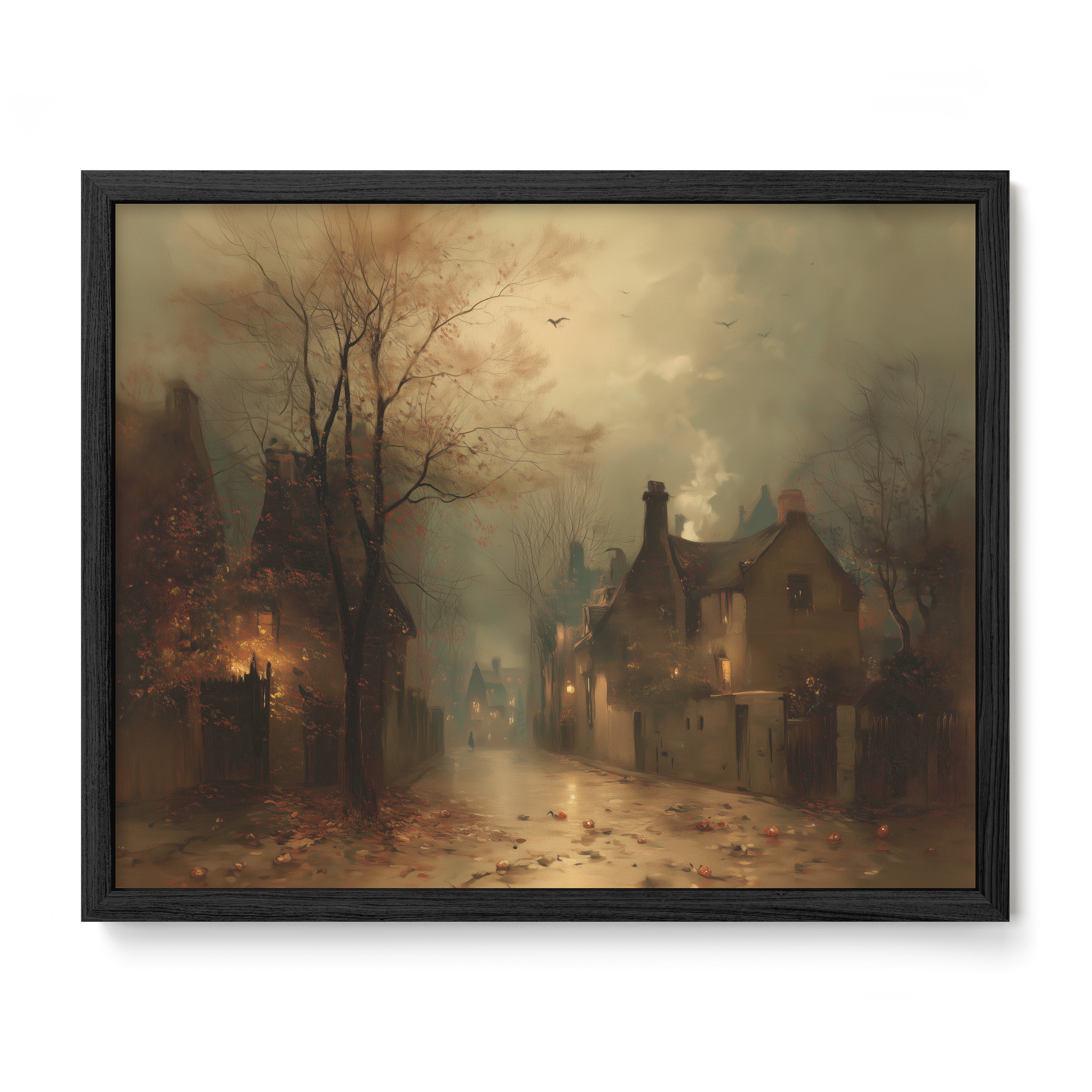 Fog Over Village Road