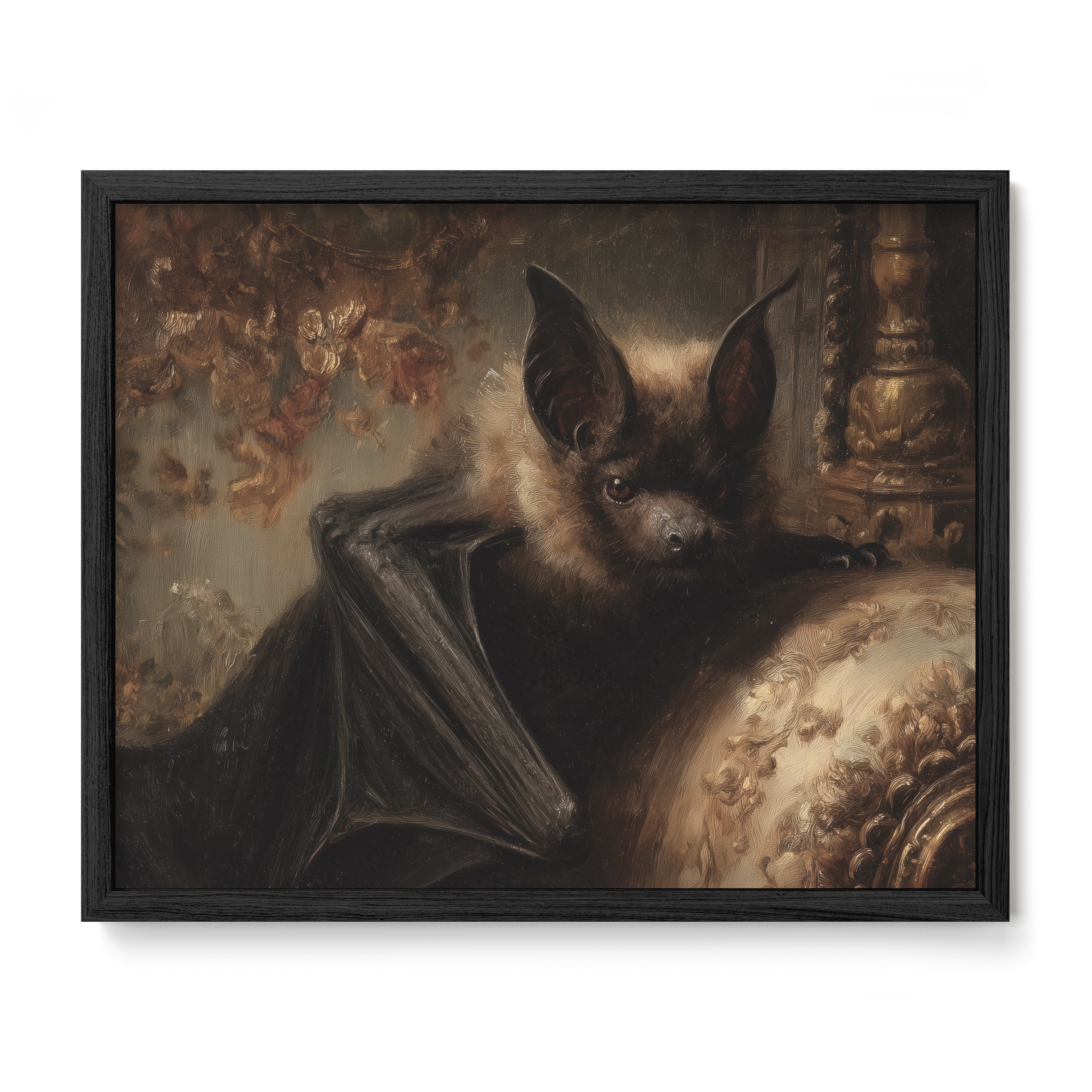 Bat Resting on Chair