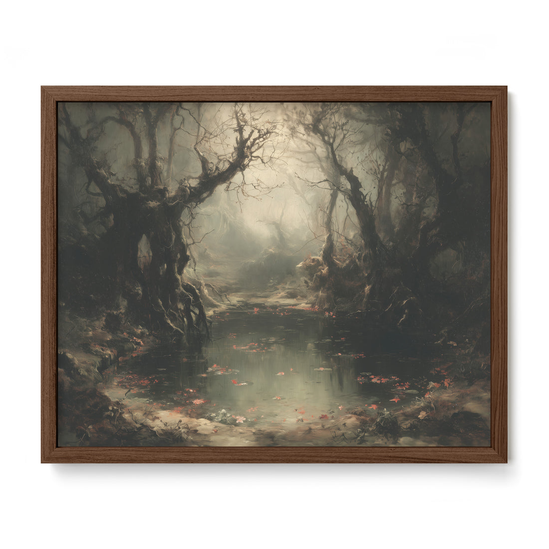 Swamp Under Gnarled Trees