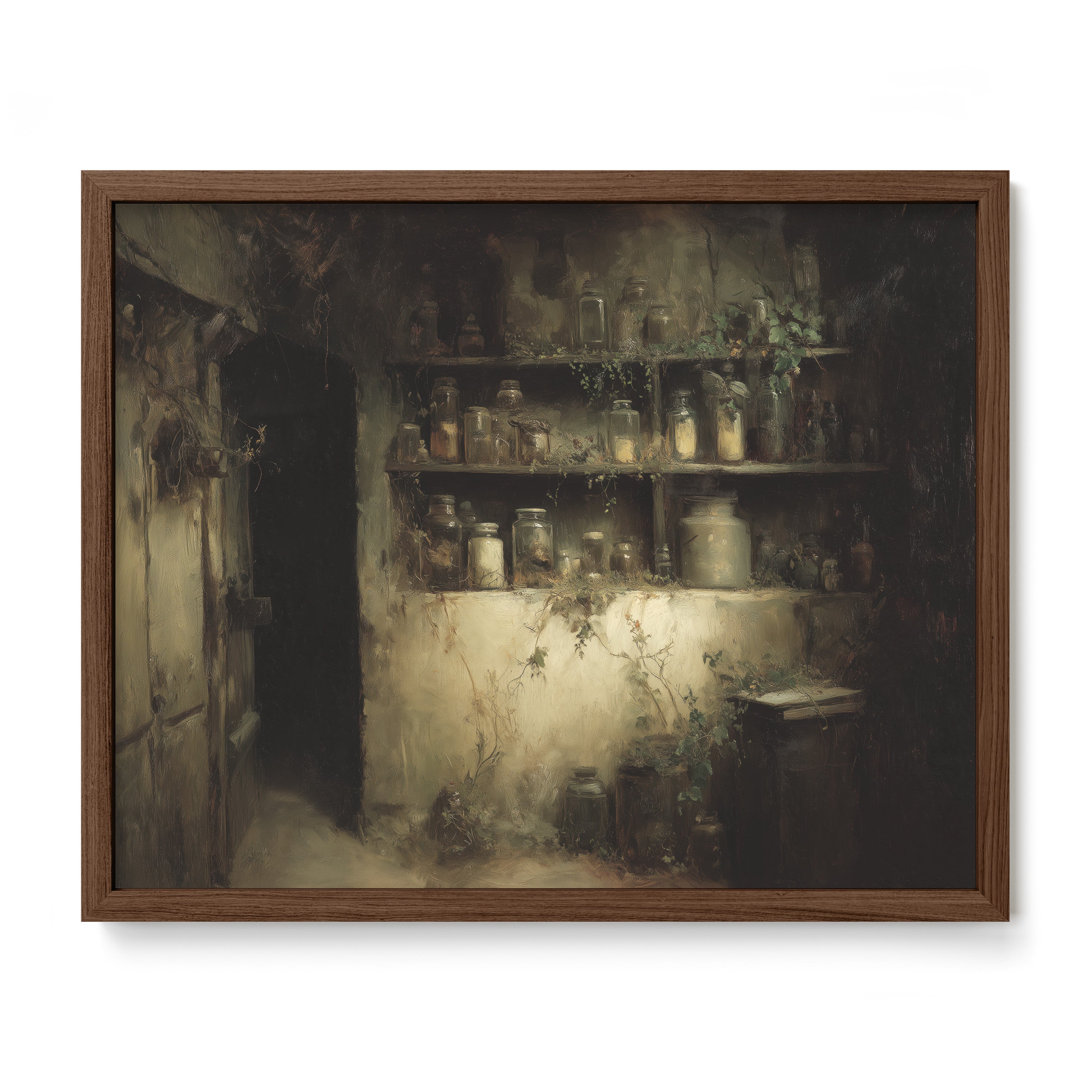 Dusty Pantry With Bottles
