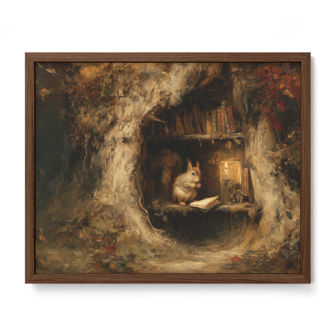 Squirrel in Hollow Tree