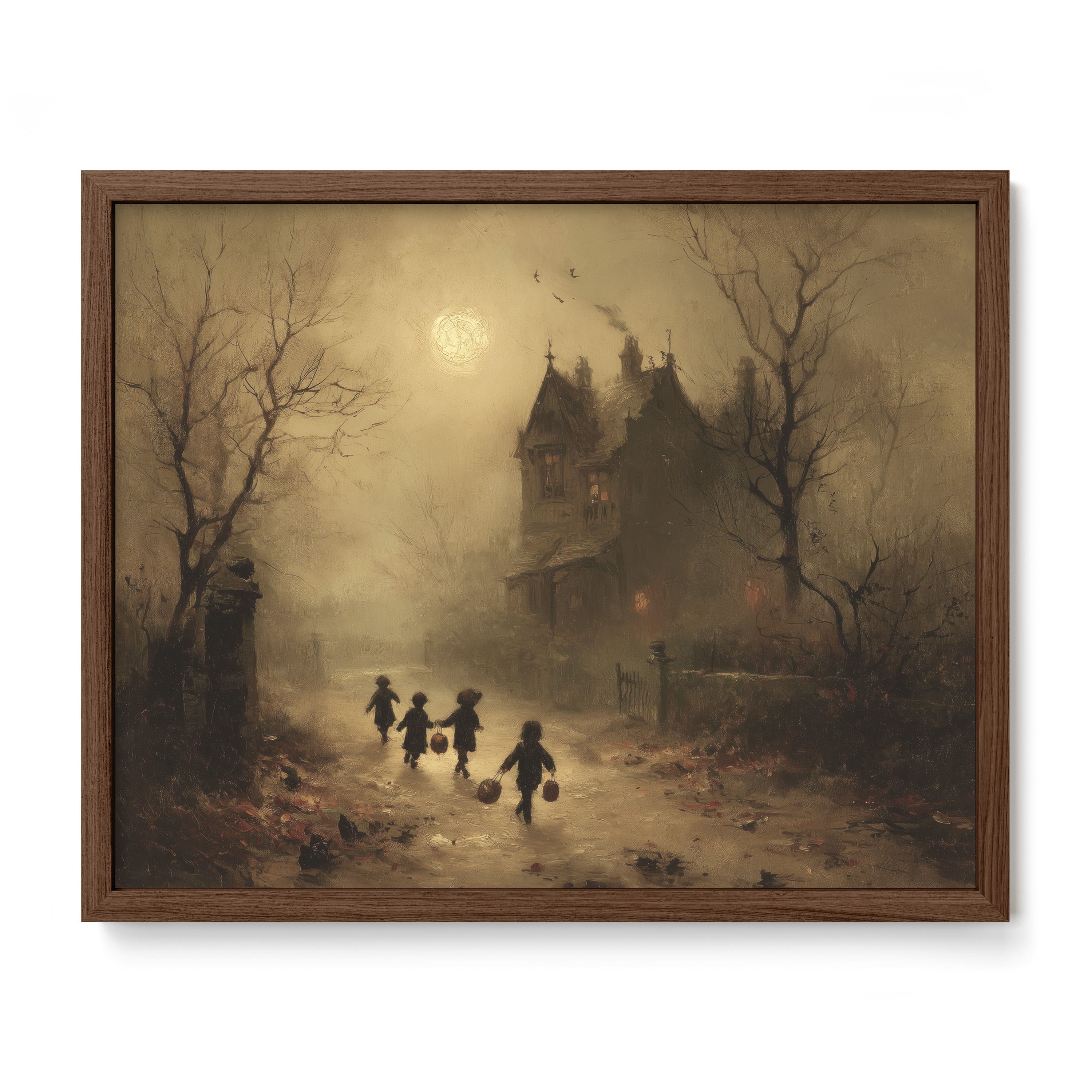 Children Walking Toward Manor