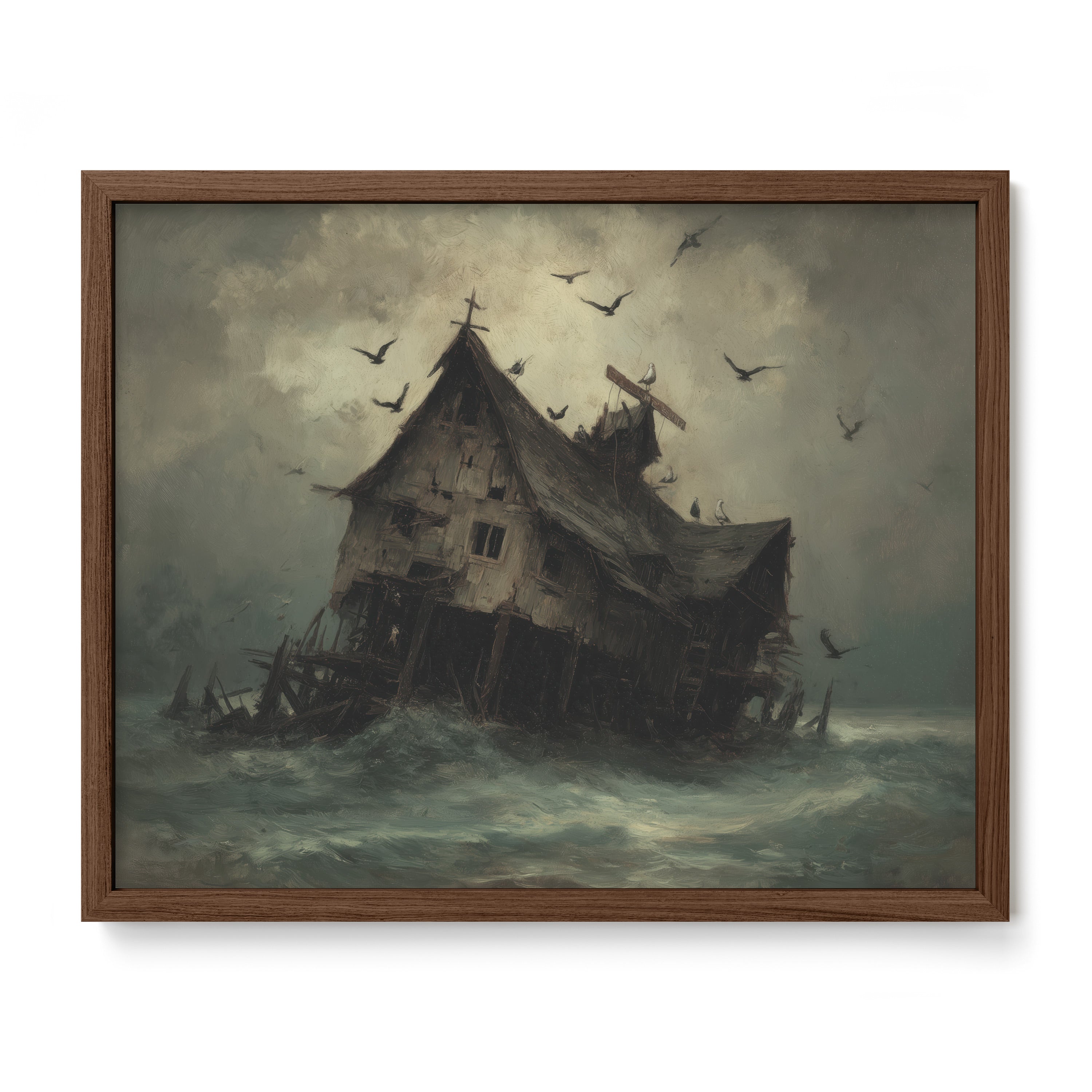 Shipwrecked House at Sea