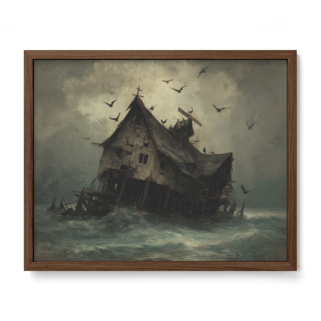 Shipwrecked House at Sea