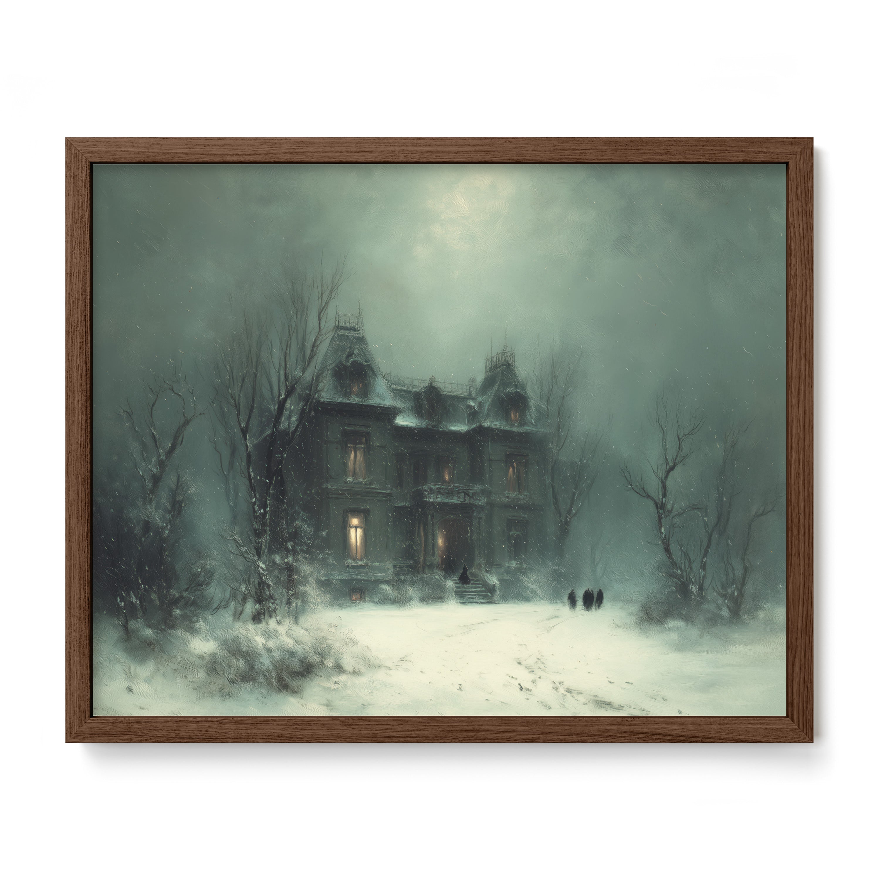 The Old Manor In Snow