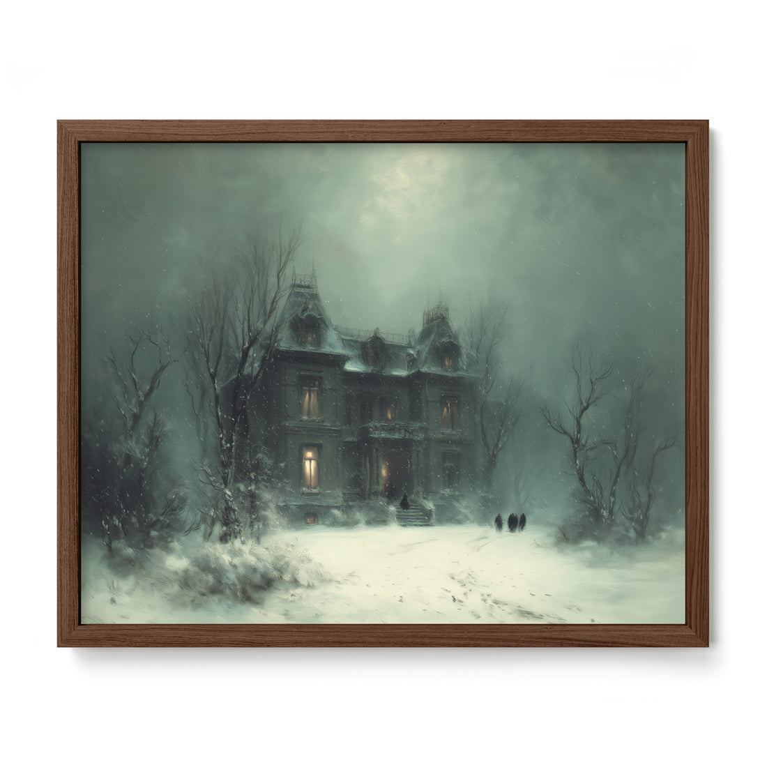 The Old Manor In Snow