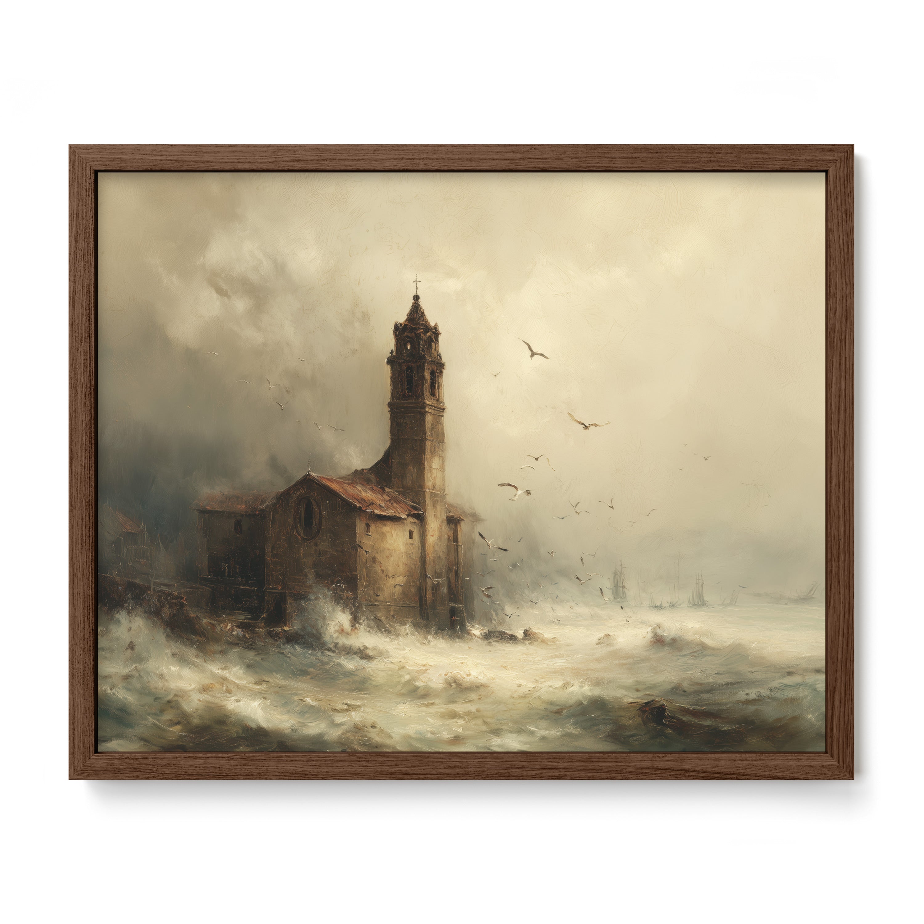 Church Tower in Storm