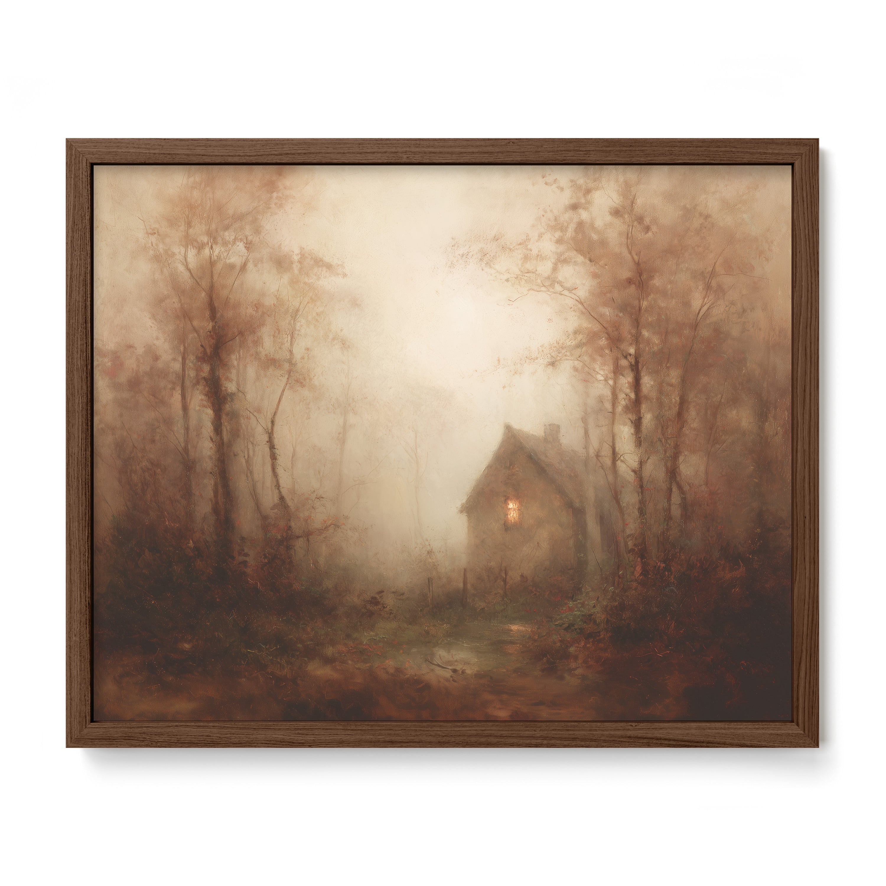 Light in the Foggy Pines