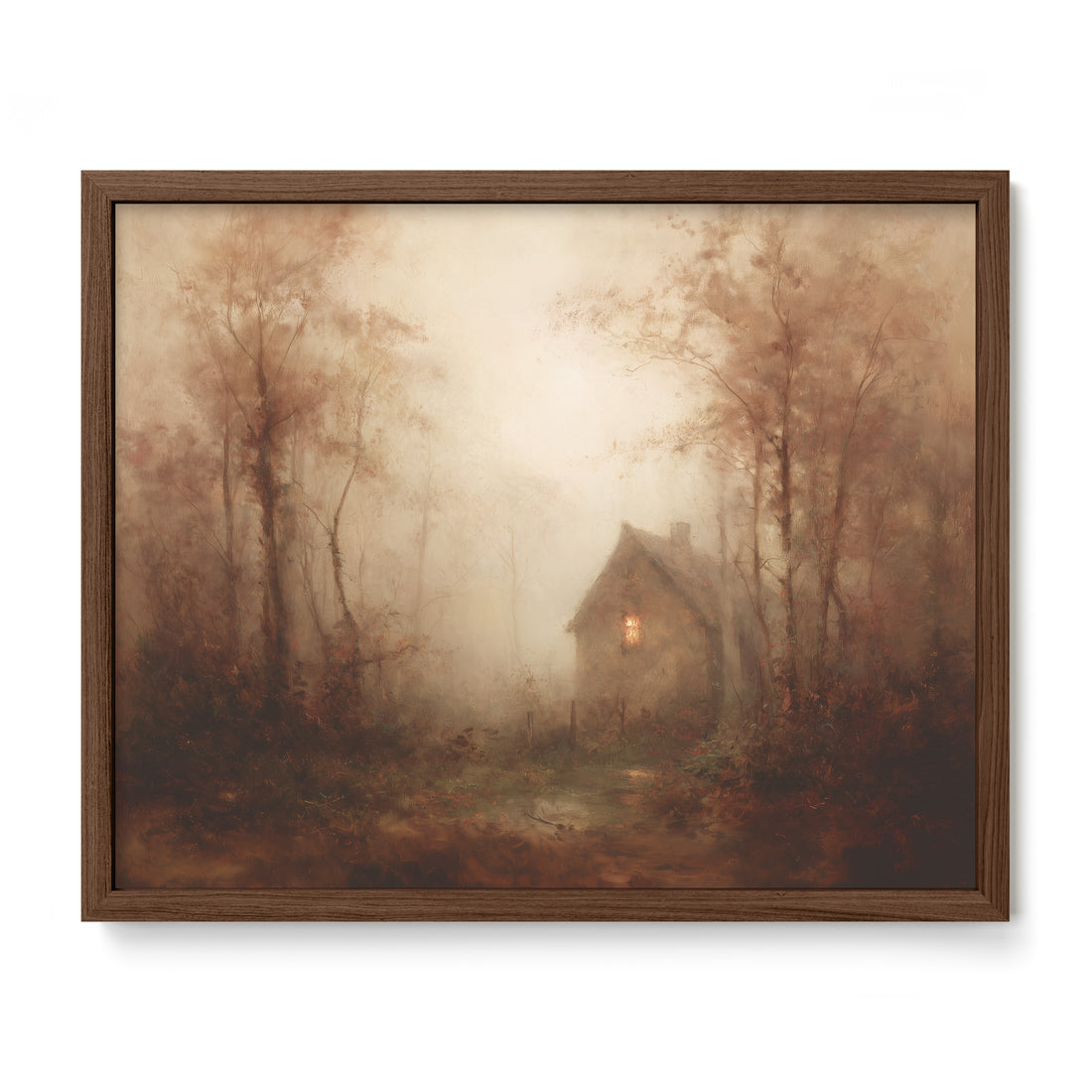 Light in the Foggy Pines