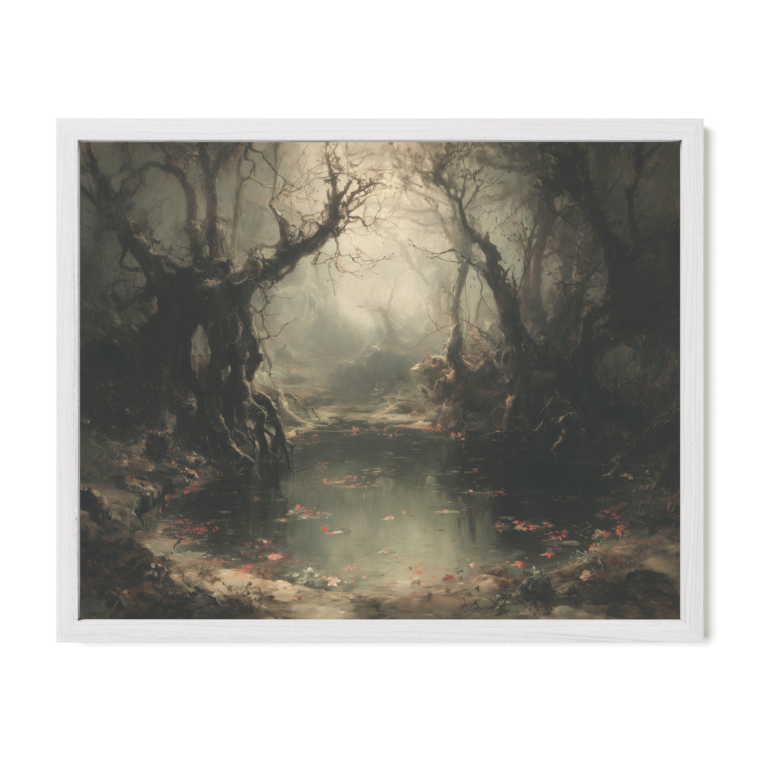 Swamp Under Gnarled Trees