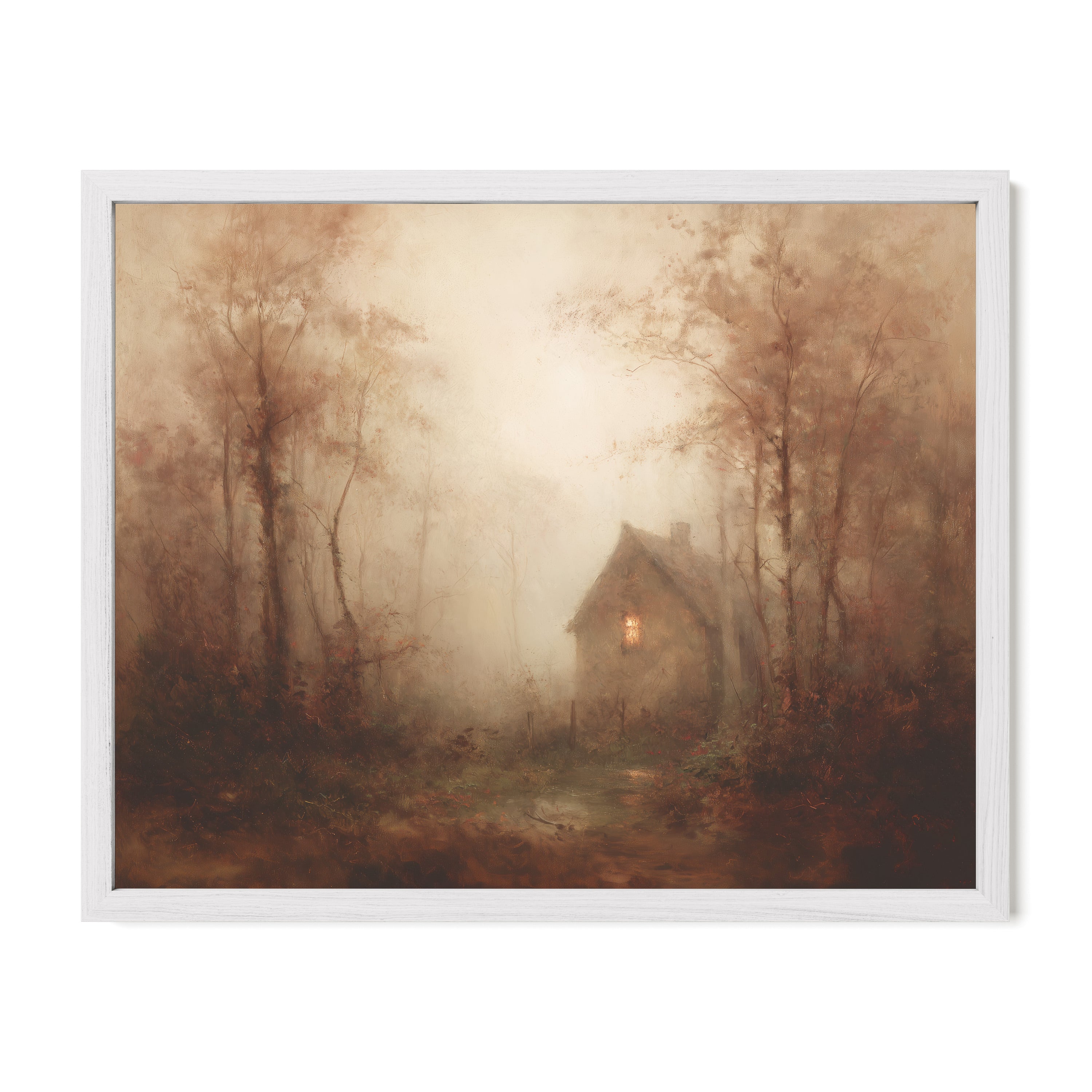 Light in the Foggy Pines