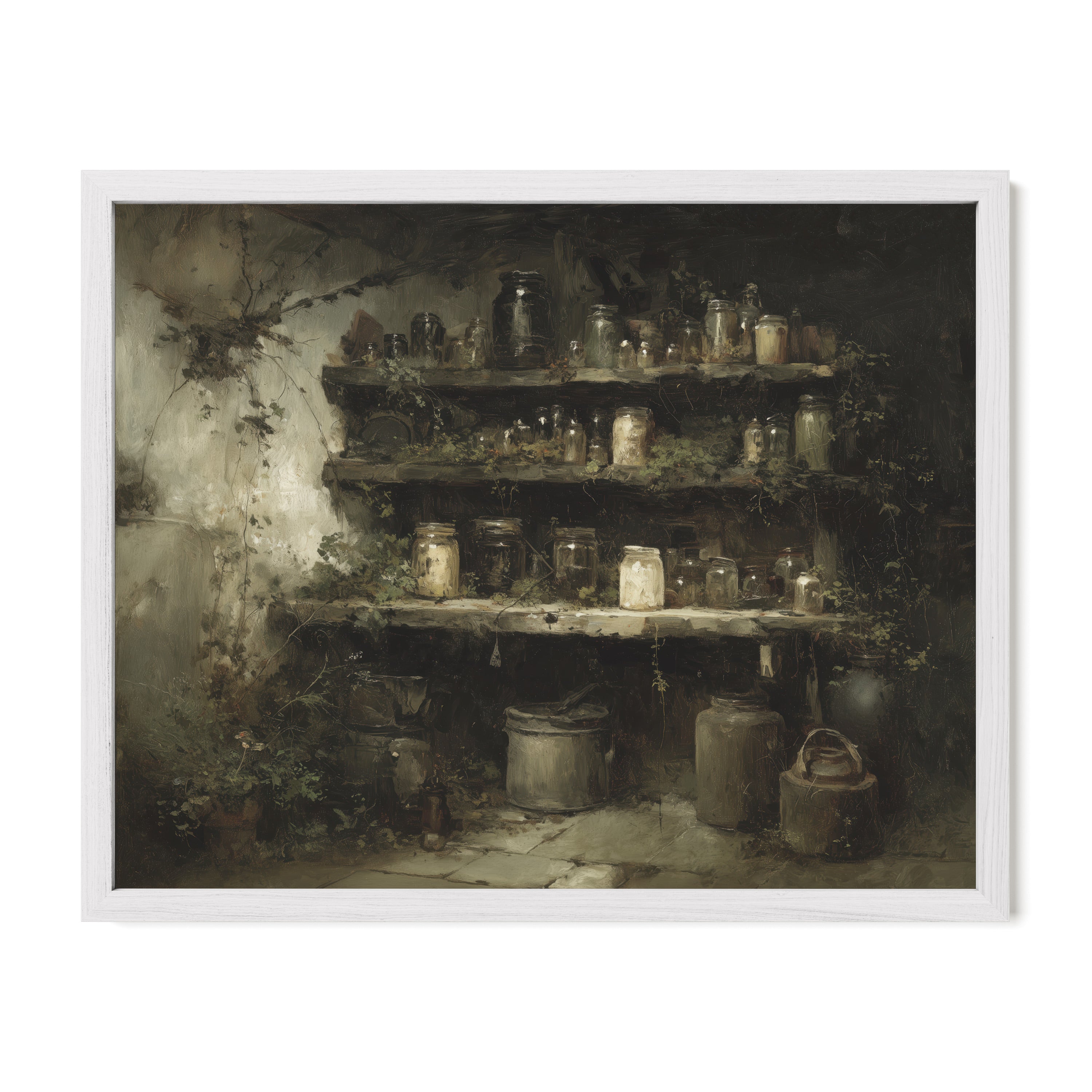 Old Apothecary Shelf