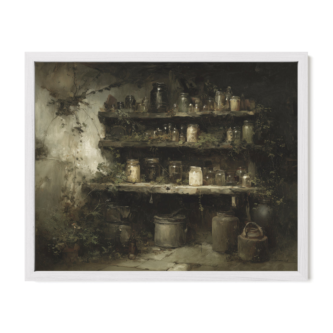 Old Apothecary Shelf