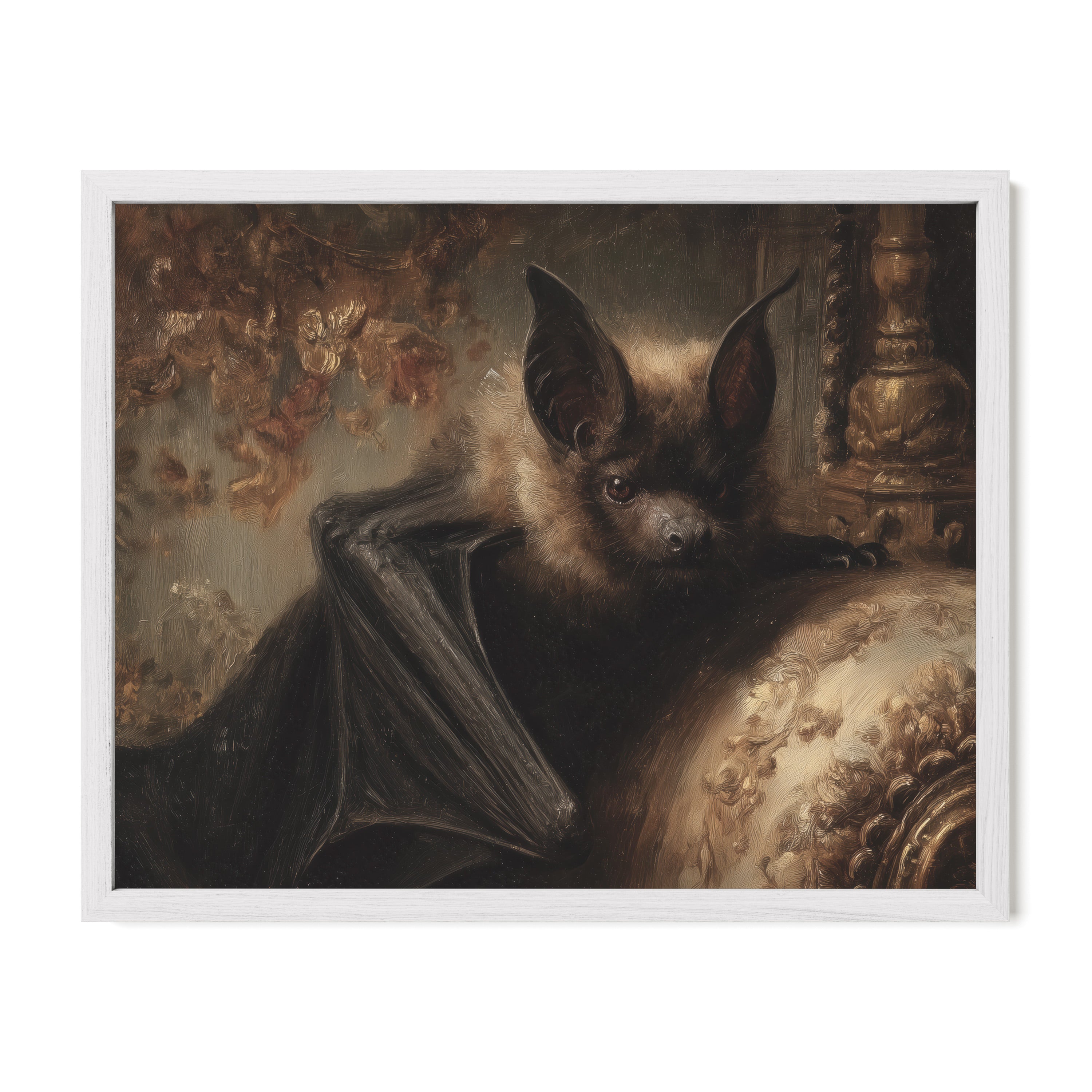 Bat Resting on Chair