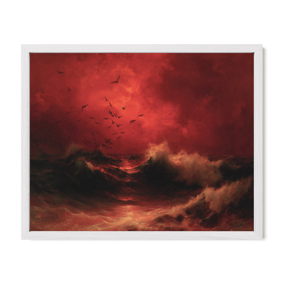 Blood Red Ocean Sky
