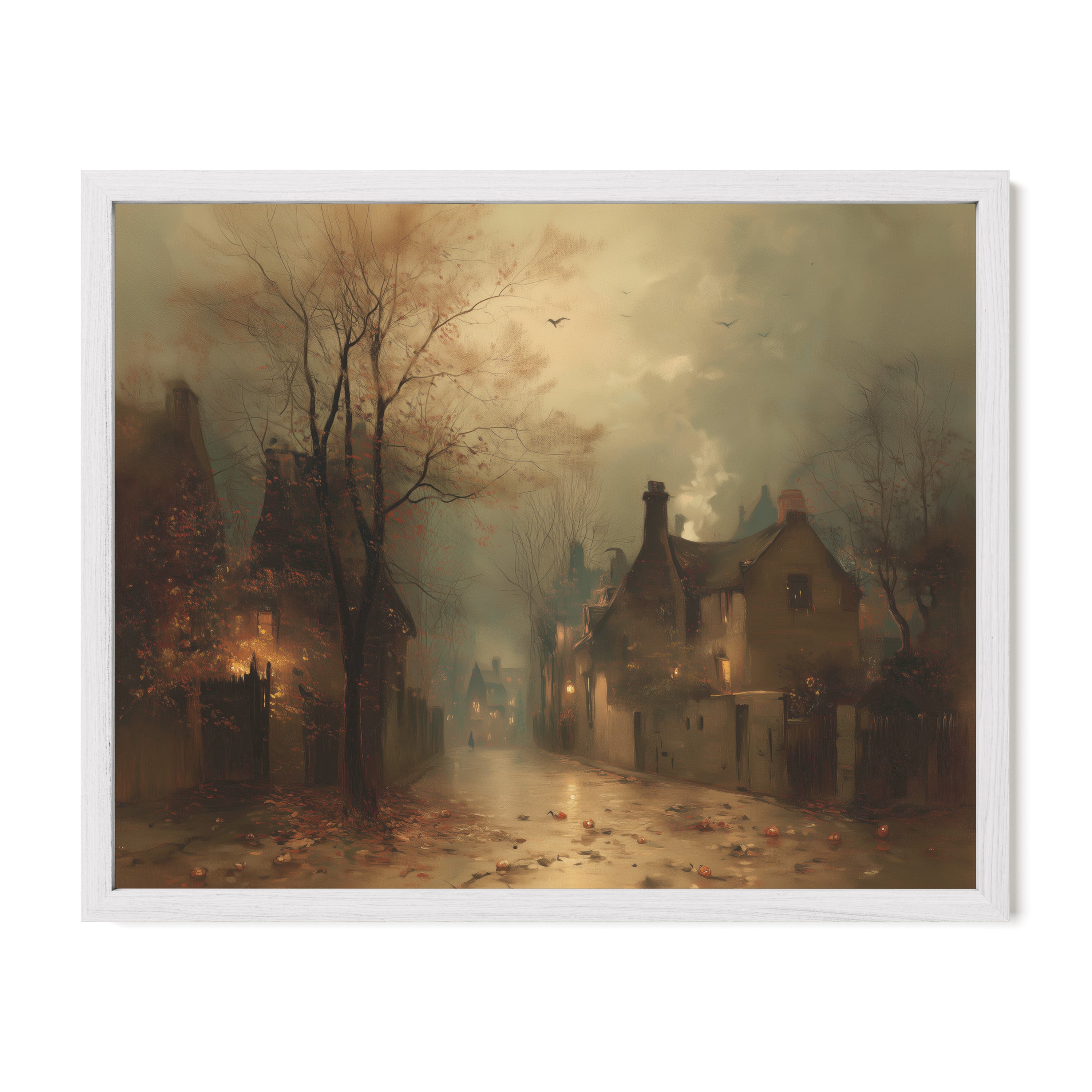Fog Over Village Road
