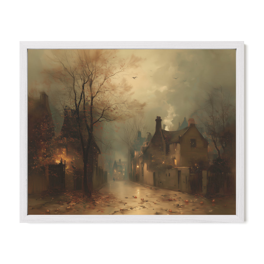 Fog Over Village Road