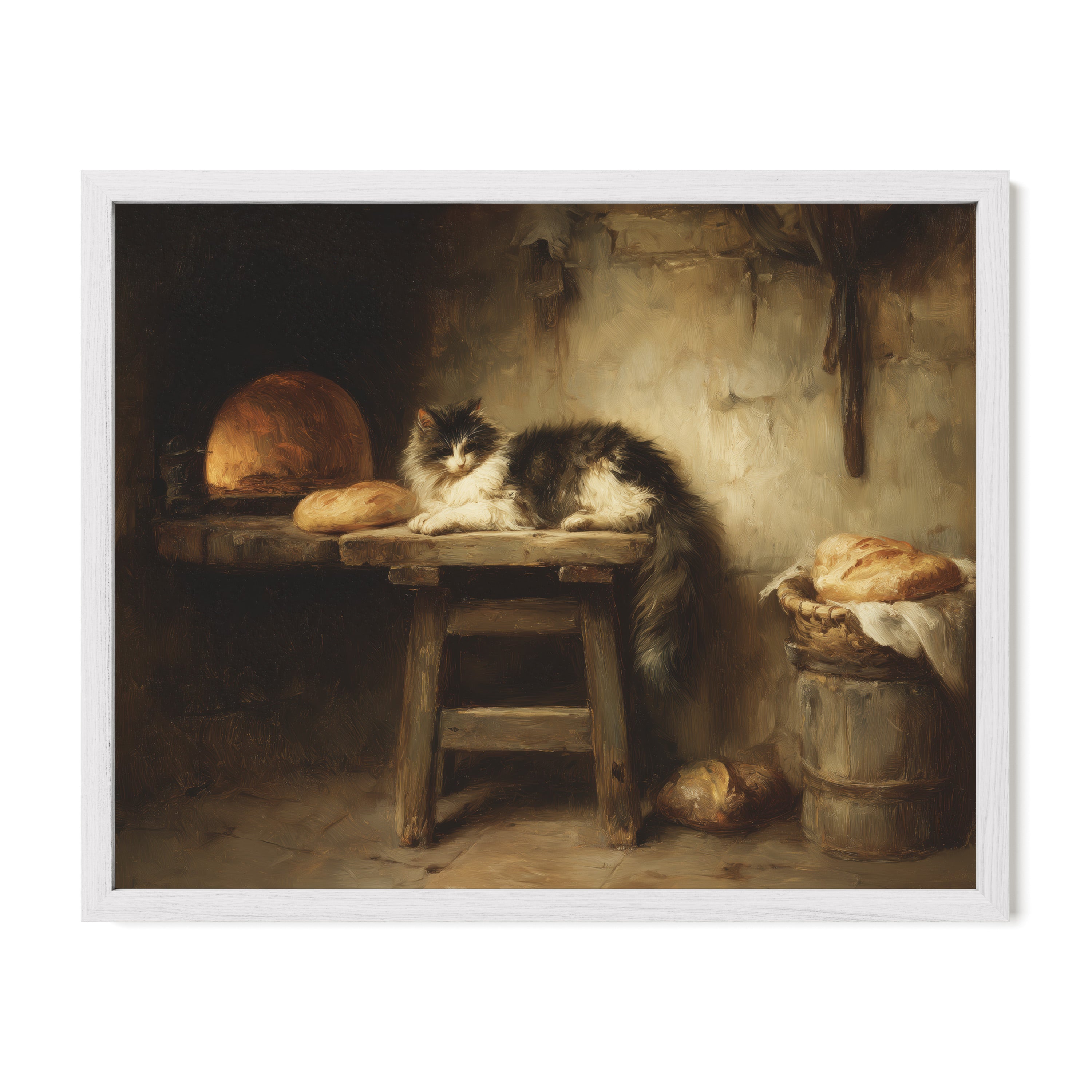 Cat And Bread Table