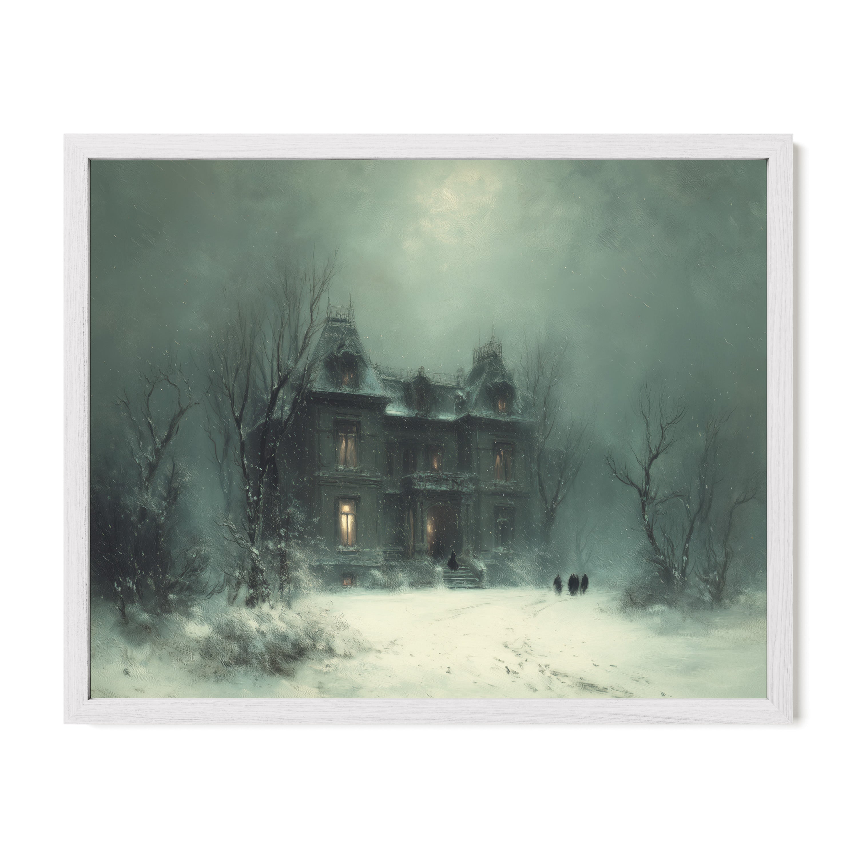 The Old Manor In Snow