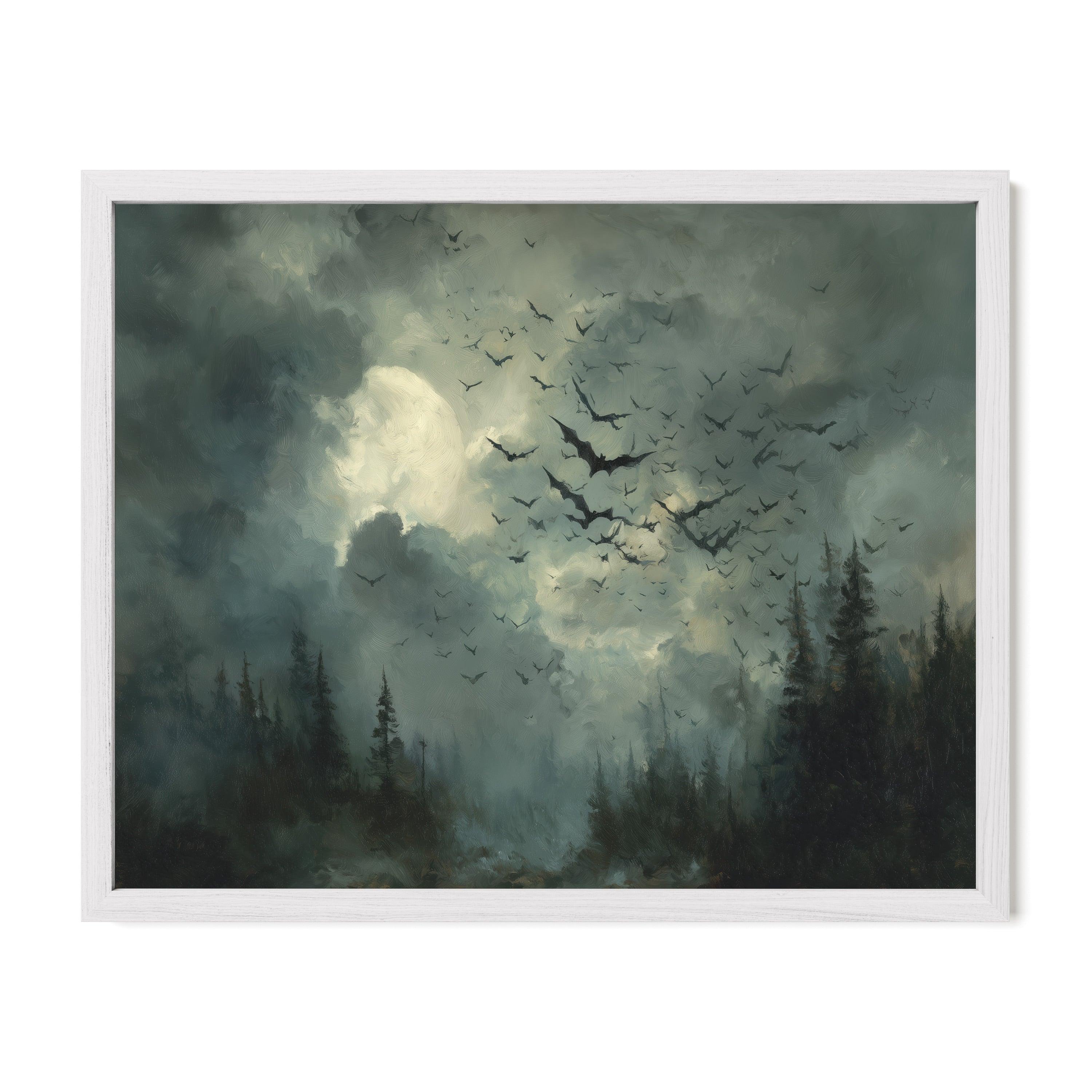 Moonrise With Bats