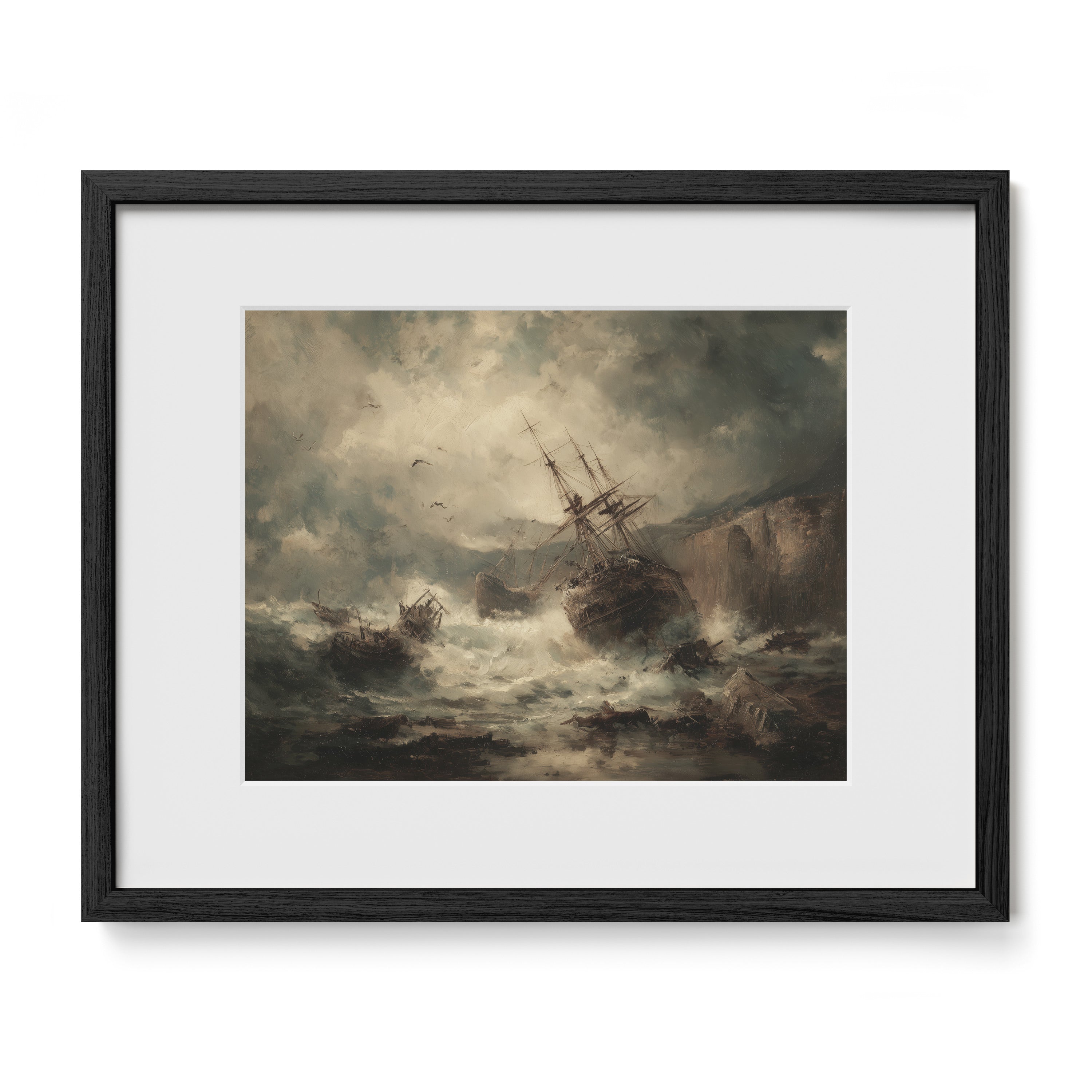 Shipwreck at Rocky Shore