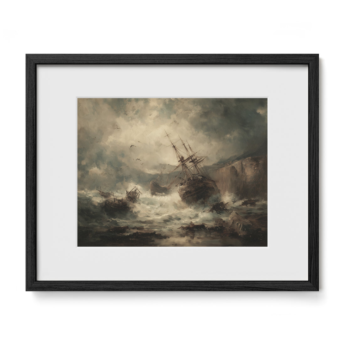 Shipwreck at Rocky Shore