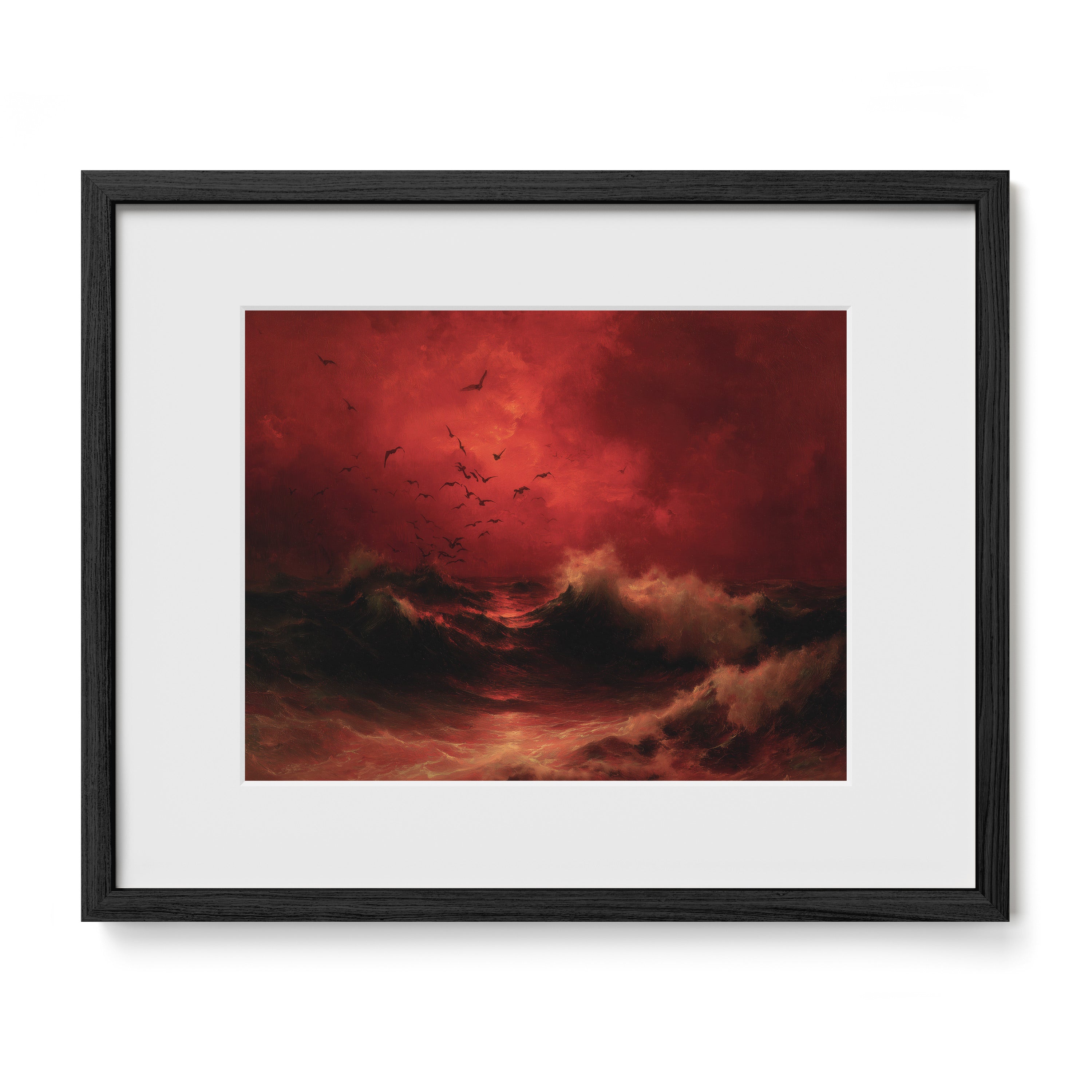 Blood Red Ocean Sky