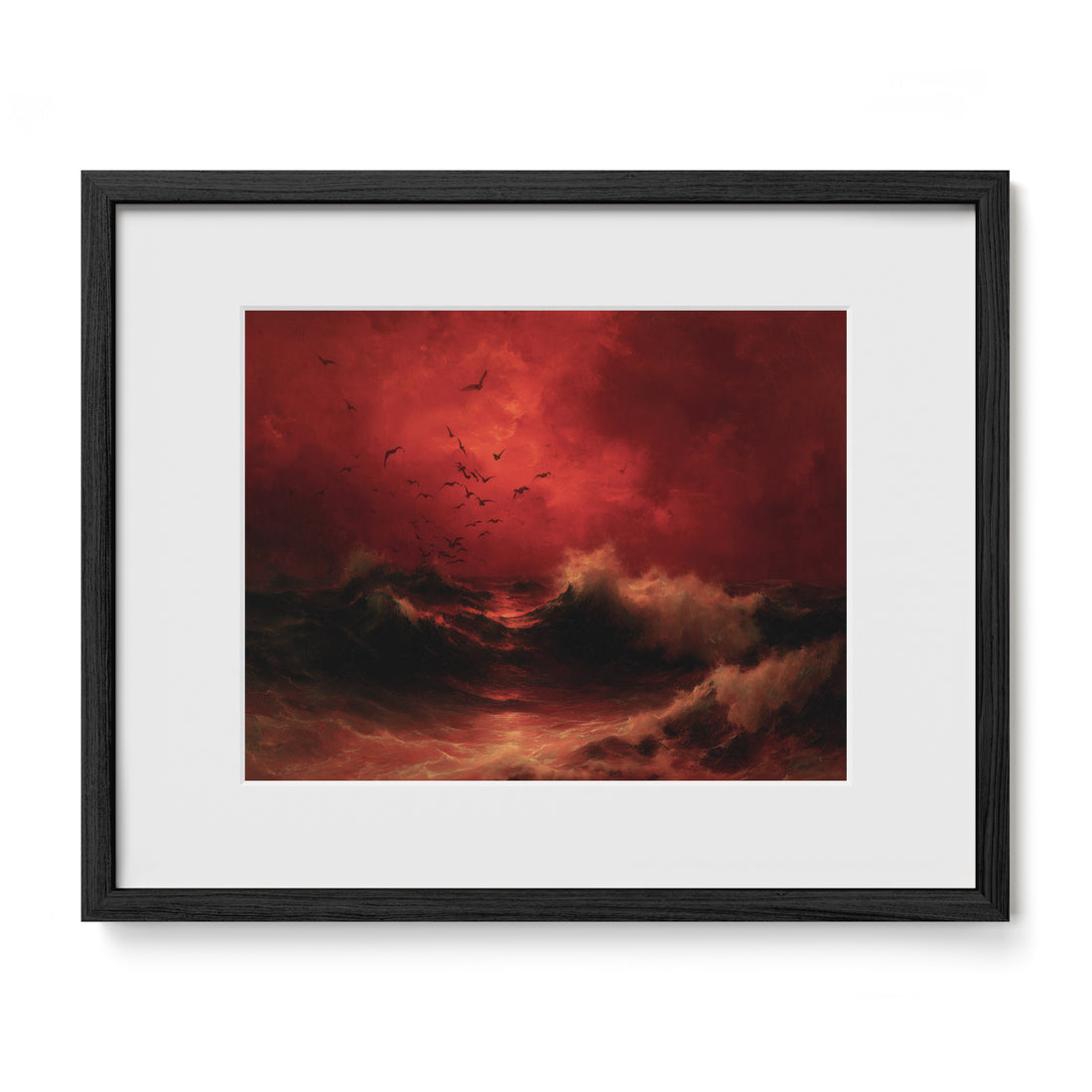 Blood Red Ocean Sky