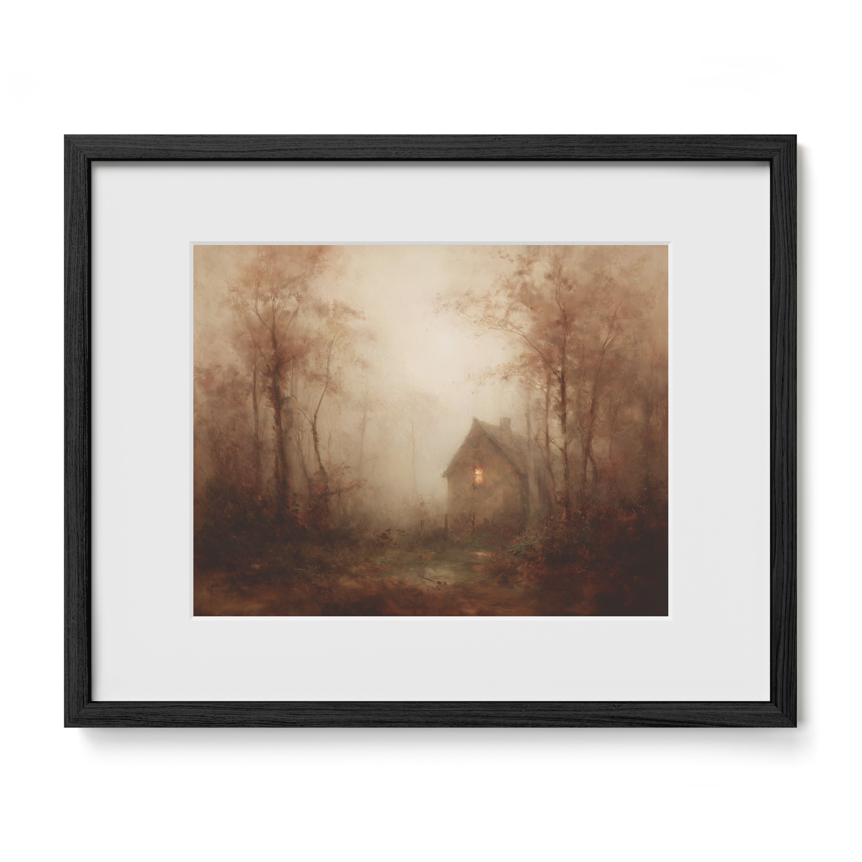Light in the Foggy Pines