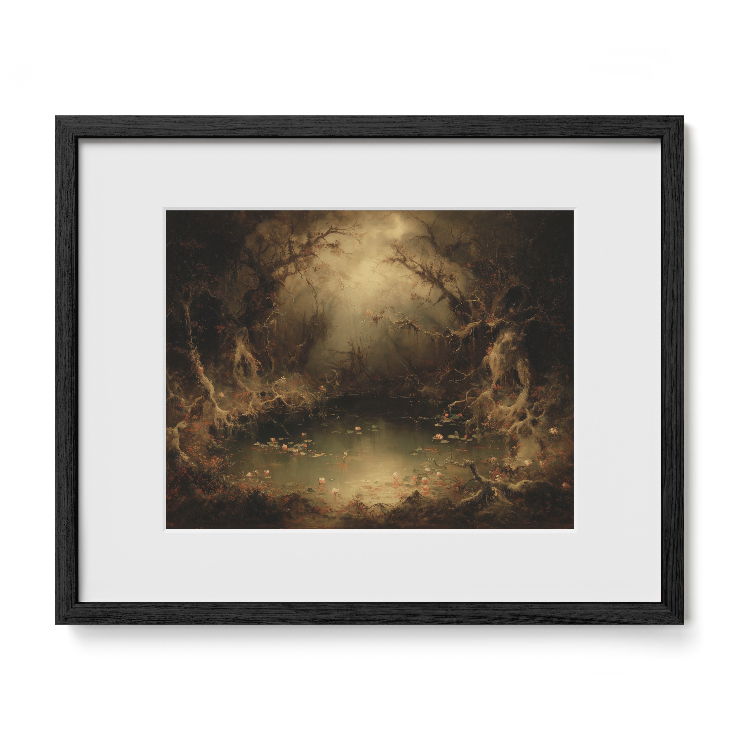 Forest Path in Autumn Gloom
